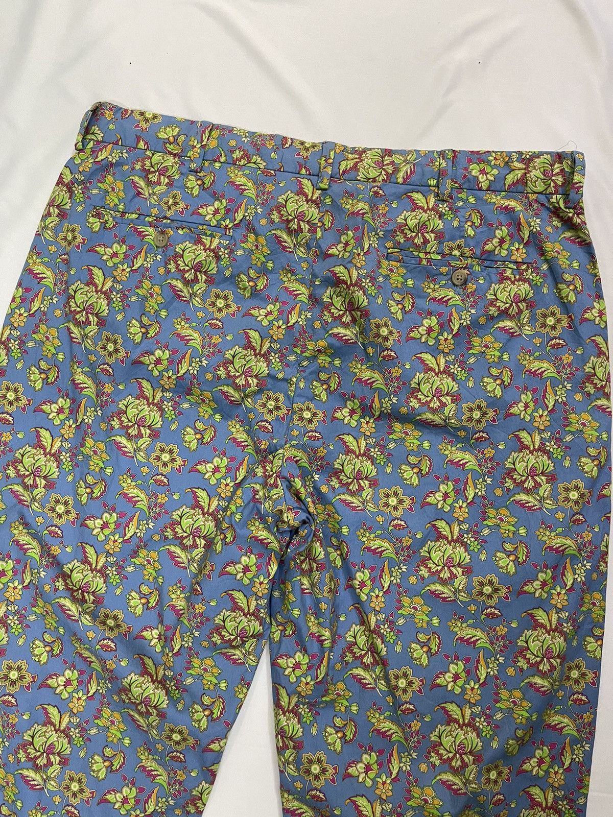 Polo Ralph Lauren VINTAGE POLO RALPH LAUREN FLORAL BRIGHT PAISLEY PANTS Size US 35 - 6 Thumbnail