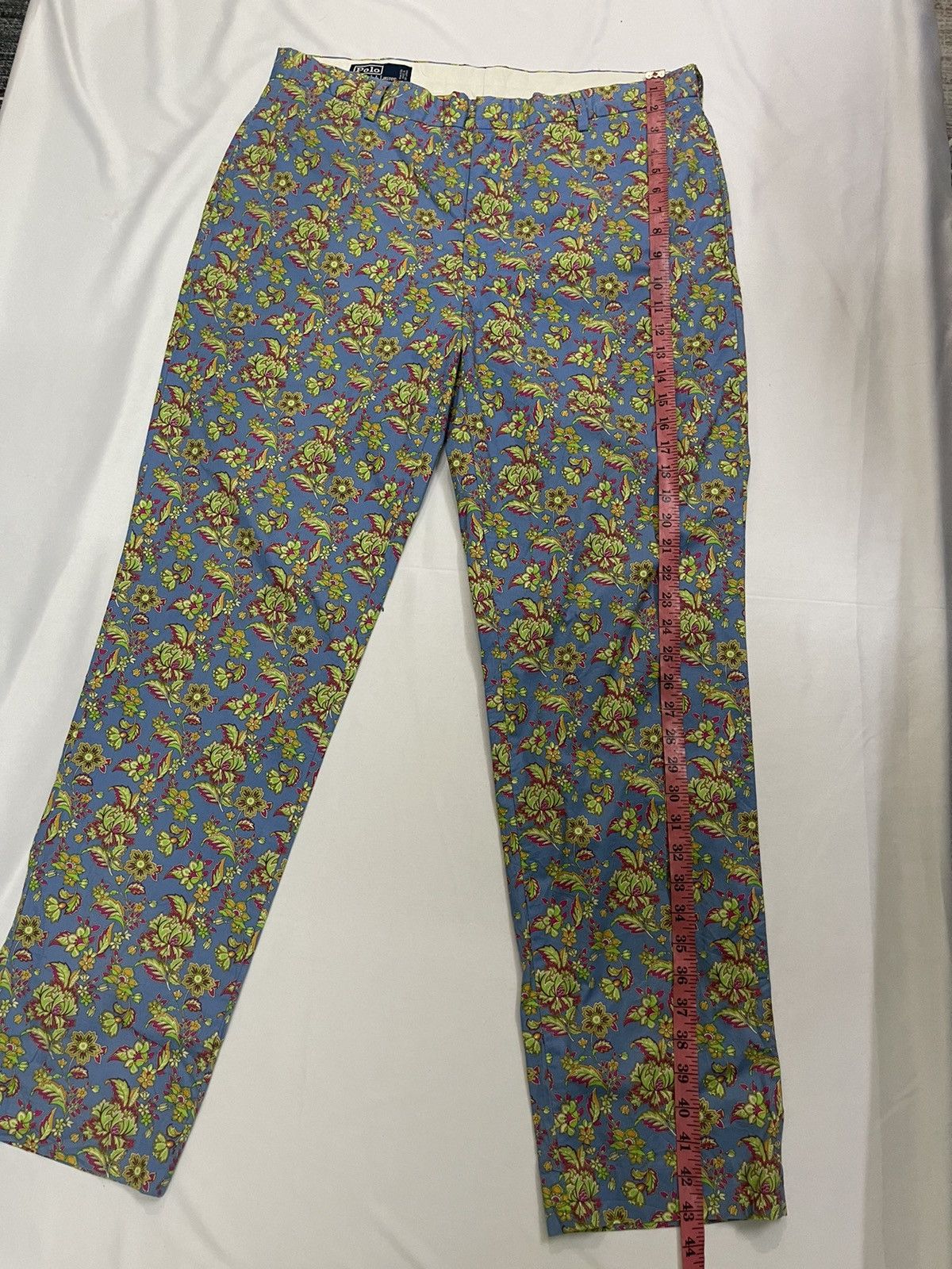 Polo Ralph Lauren VINTAGE POLO RALPH LAUREN FLORAL BRIGHT PAISLEY PANTS Size US 35 - 10 Thumbnail