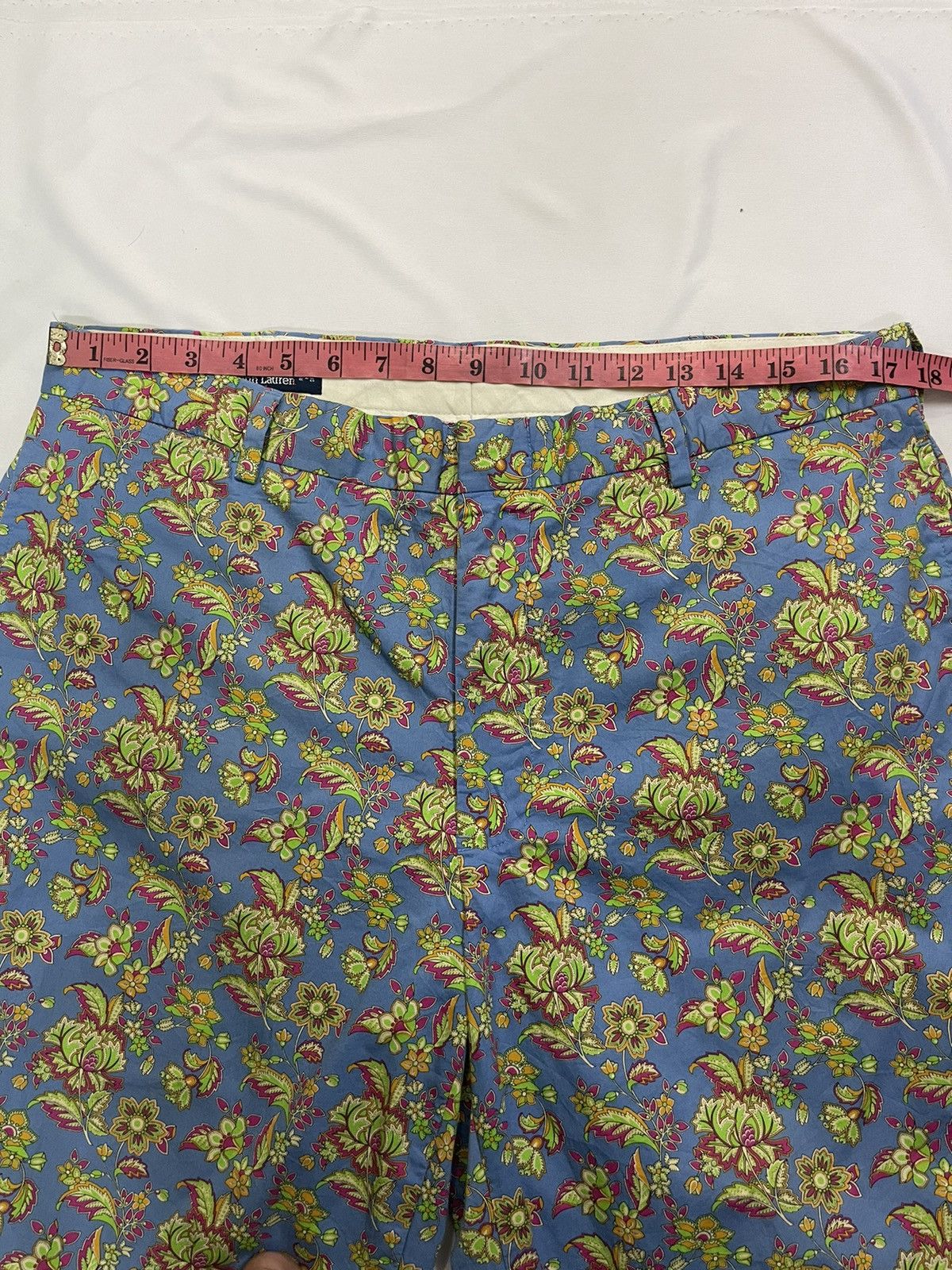 Polo Ralph Lauren VINTAGE POLO RALPH LAUREN FLORAL BRIGHT PAISLEY PANTS Size US 35 - 9 Thumbnail