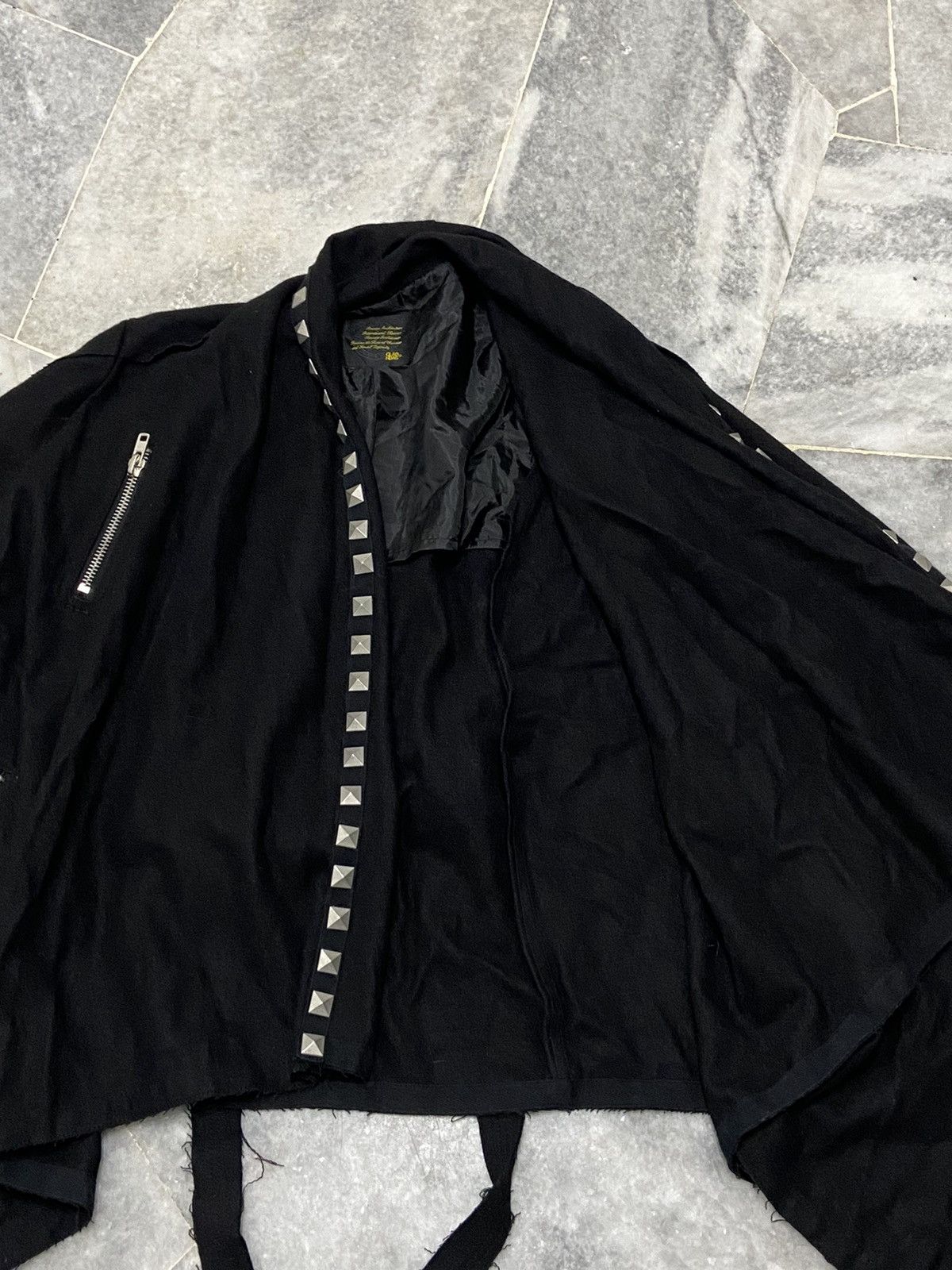 Japanese Brand Wool shrug Spikes deconstructed coat/cloaks Size US M / EU 48-50 / 2 - 6 Thumbnail