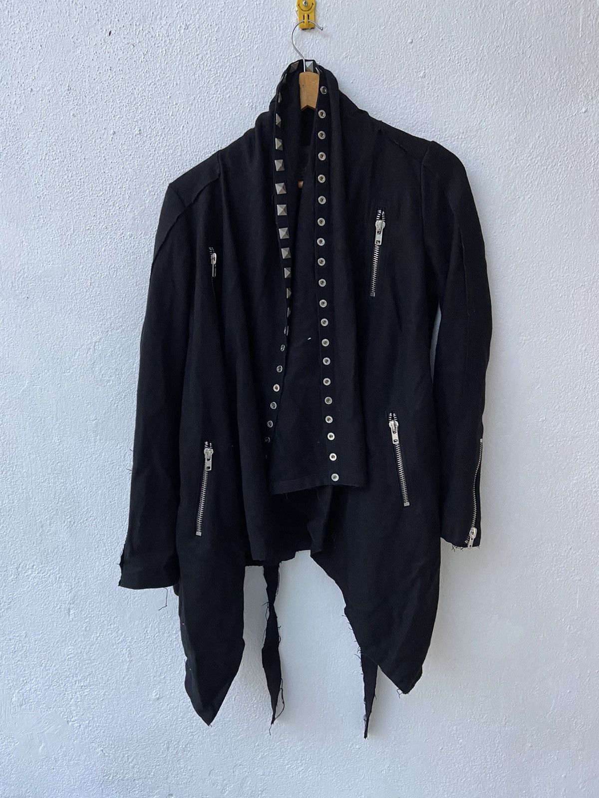 Japanese Brand Wool shrug Spikes deconstructed coat/cloaks Size US M / EU 48-50 / 2 - 1 Thumbnail