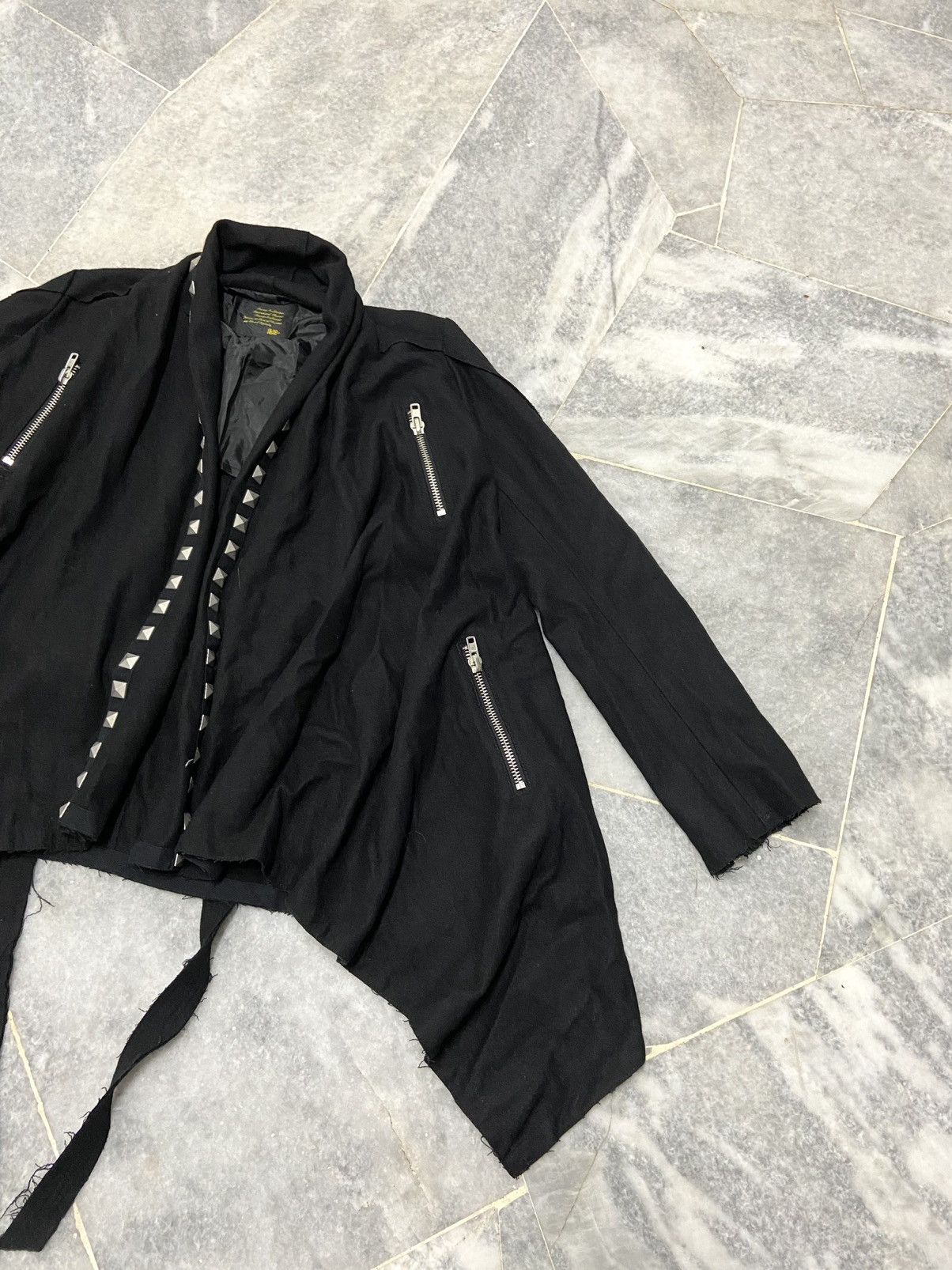 Japanese Brand Wool shrug Spikes deconstructed coat/cloaks Size US M / EU 48-50 / 2 - 5 Thumbnail