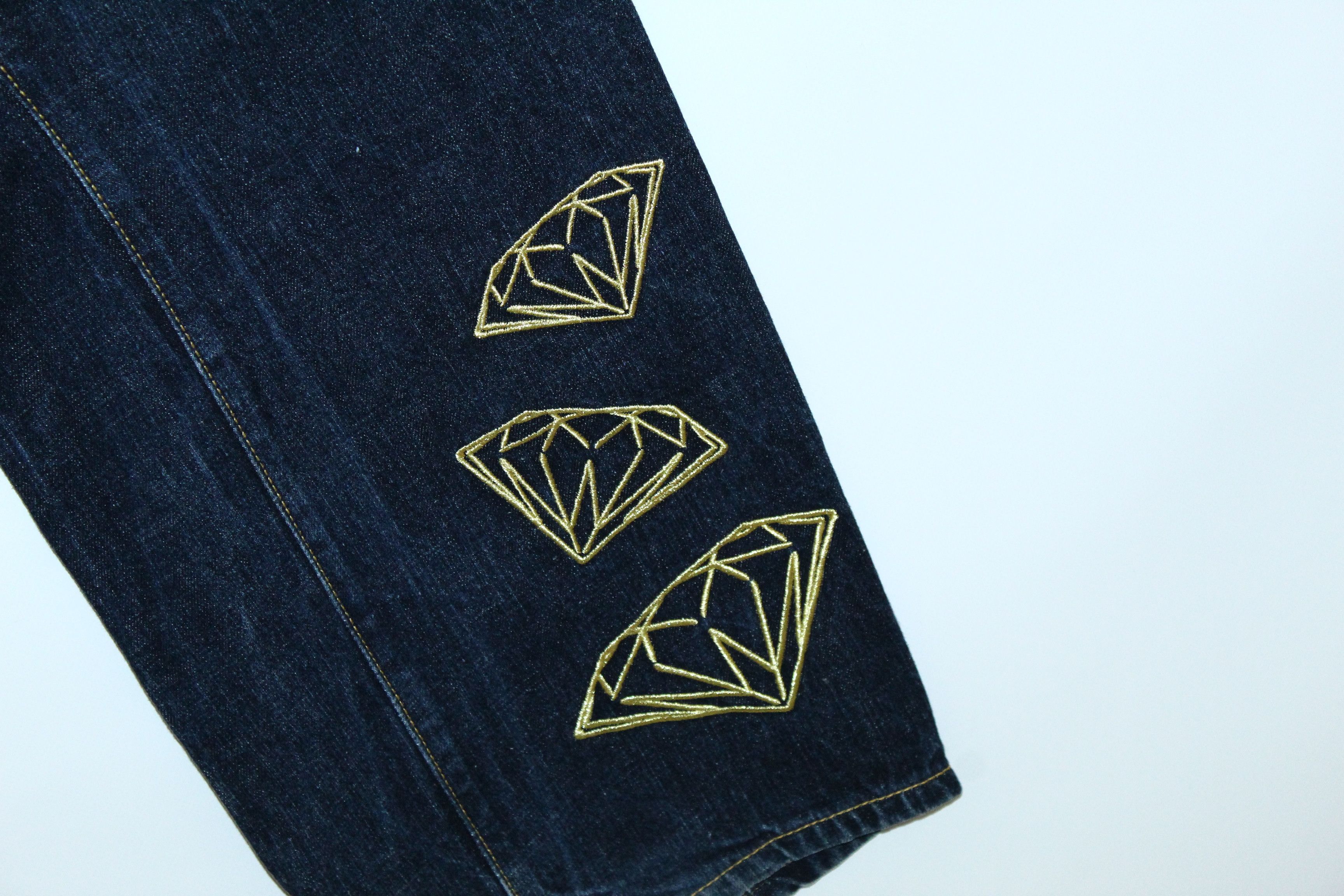 Japanese Brand 🔥STEALS🔥 Riddle Brand Dragon Embroidery Baggy Raw Jeans Size US 34 / EU 50 - 6 Thumbnail