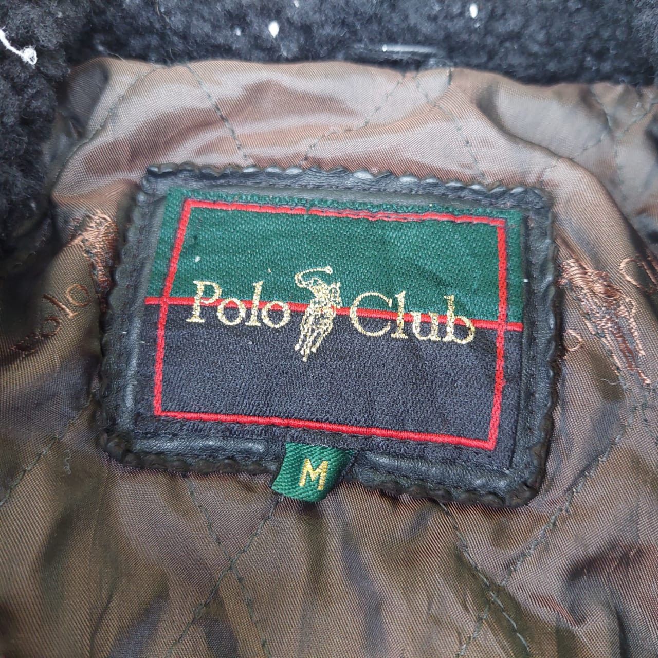 Freewheelers × Genuine Leather × Vintage VINTAGE COWHIDE POLO CLUB SPELLOUT BOMBER LEATHER JACKET Size US M / EU 48-50 / 2 - 3 Thumbnail