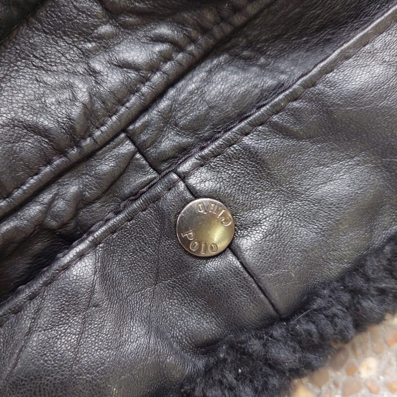 Freewheelers × Genuine Leather × Vintage VINTAGE COWHIDE POLO CLUB SPELLOUT BOMBER LEATHER JACKET Size US M / EU 48-50 / 2 - 13 Thumbnail