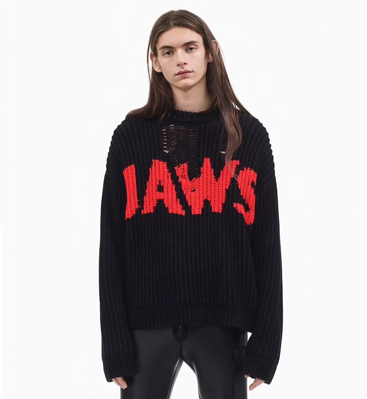 Calvin Klein 205W39NYC Raf Simons Jaws Chunky Knit Jumper Grailed
