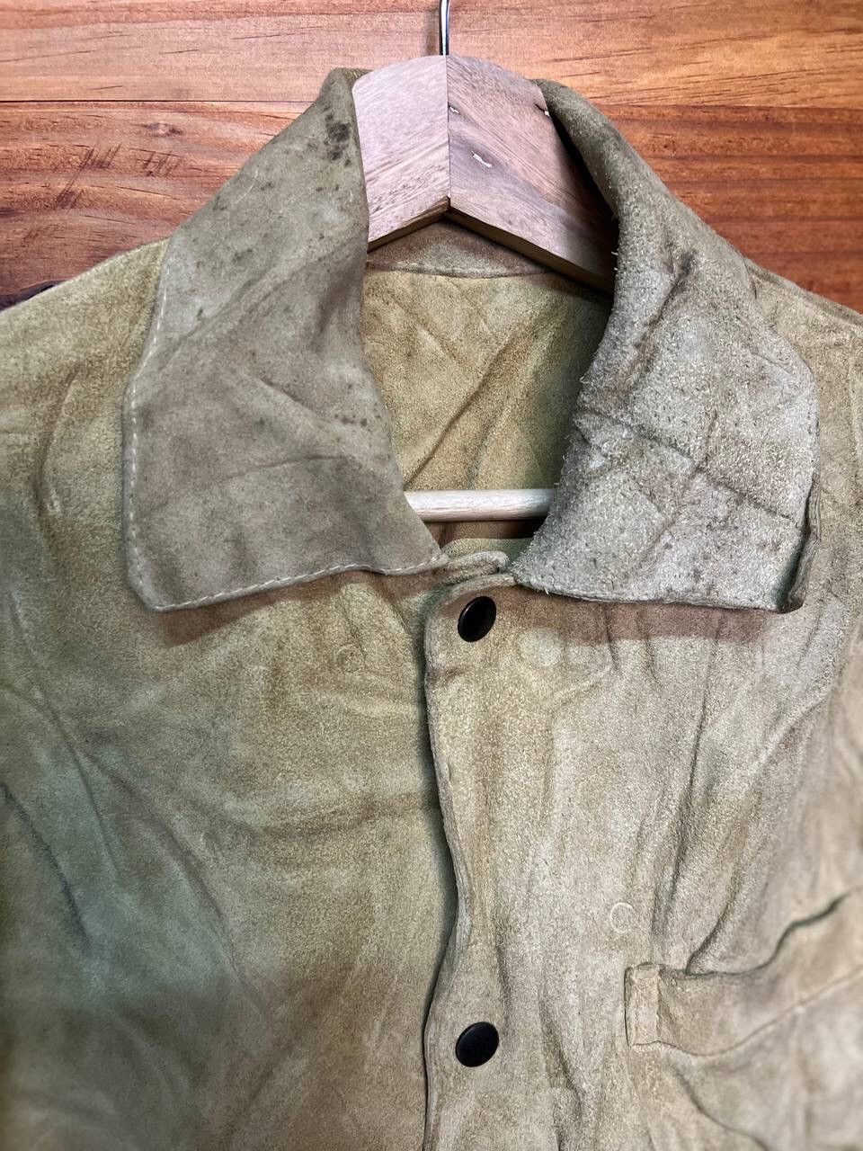 Genuine Leather VINTAGE NAYLS SUEDE LEATHER JACKET MADE IN USA Size US M / EU 48-50 / 2 - 9 Thumbnail