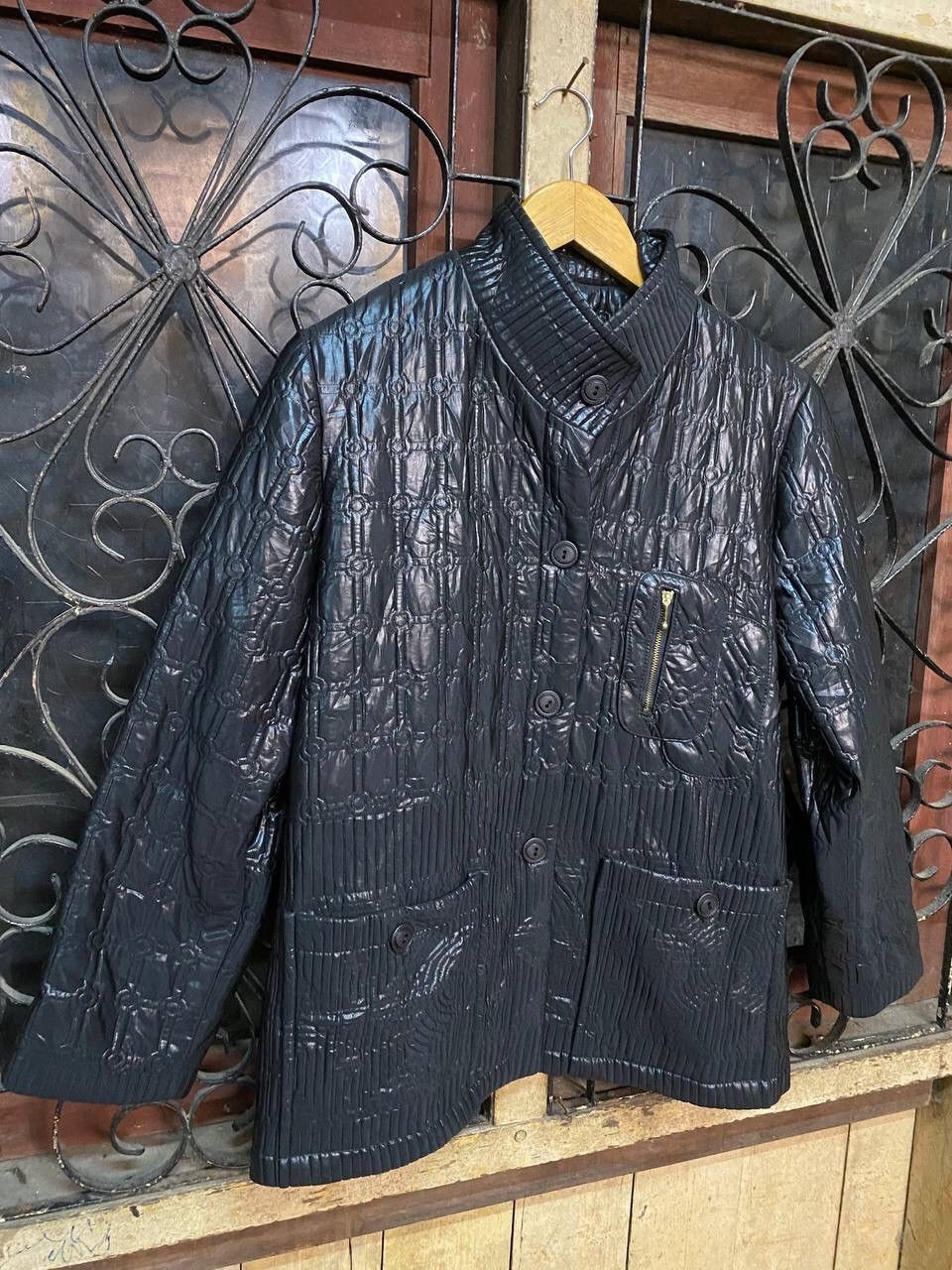 Japanese Brand Nylon Blend Quilted Jacket Size US M / EU 48-50 / 2 - 2 Thumbnail