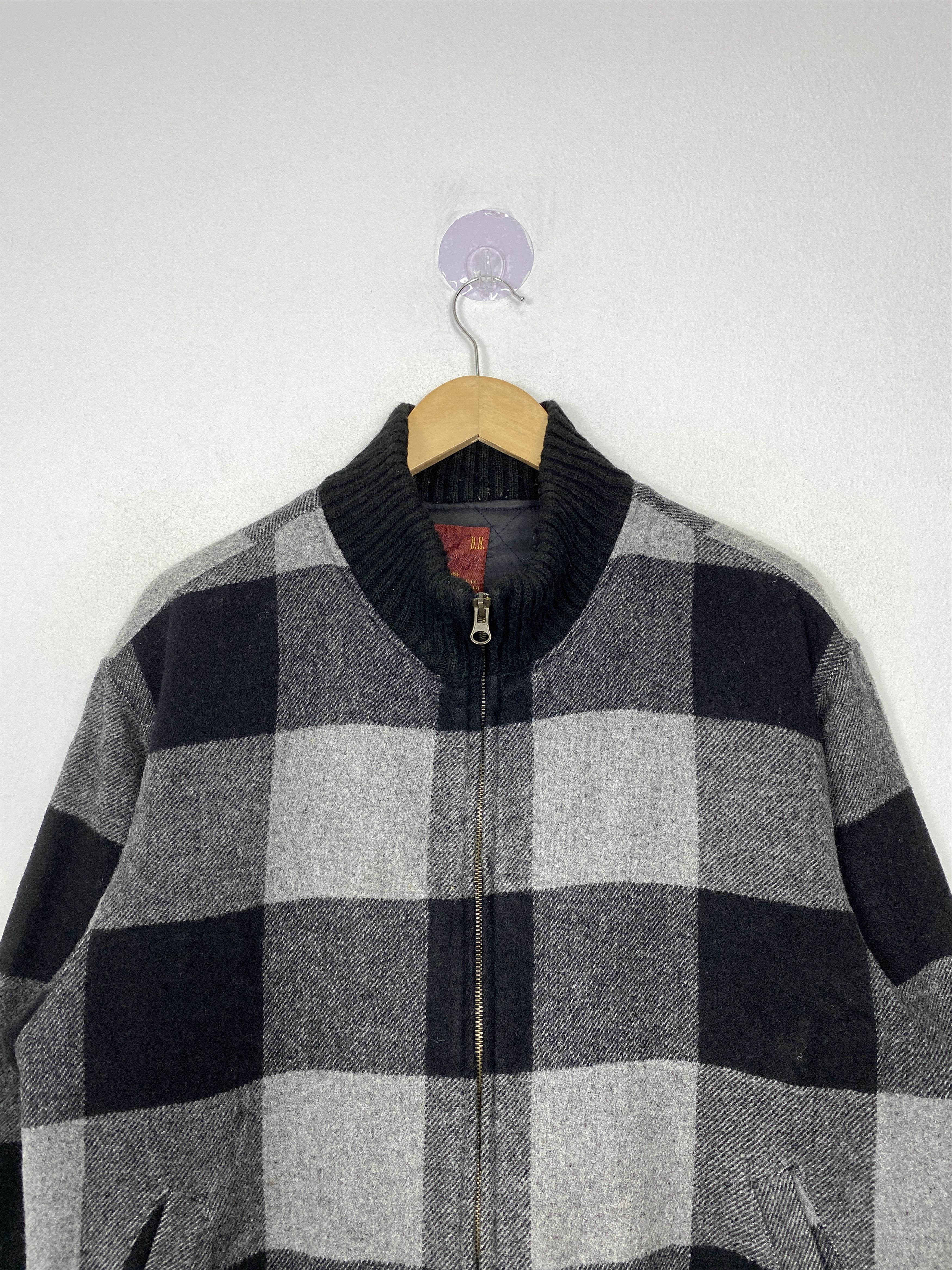 Japanese Brand Vintage Dog House Plaid Flannel Bomber Jacket - Size L Size US L / EU 52-54 / 3 - 2 Thumbnail