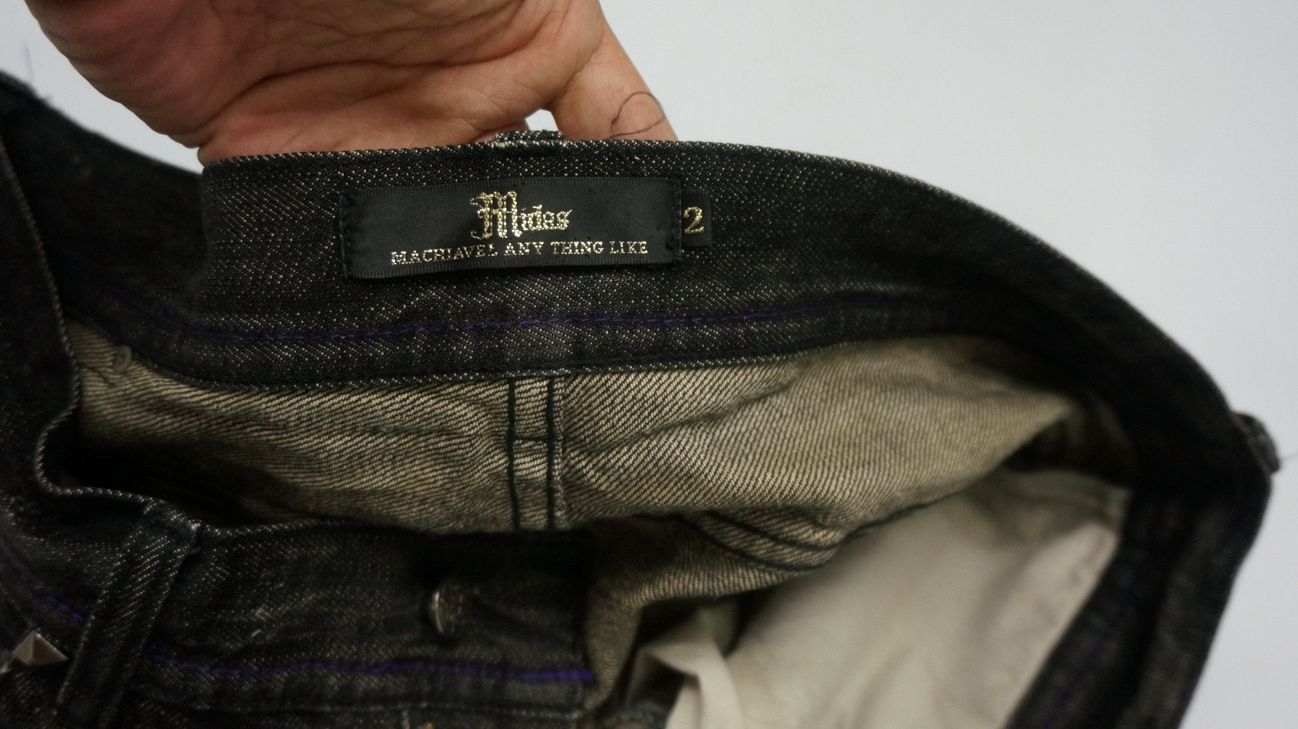 Japanese Brand SickVtg🔥 Flare 🔥 MIDAS Worn Distressed Lowrise Jeans Size US 30 / EU 46 - 18 Thumbnail