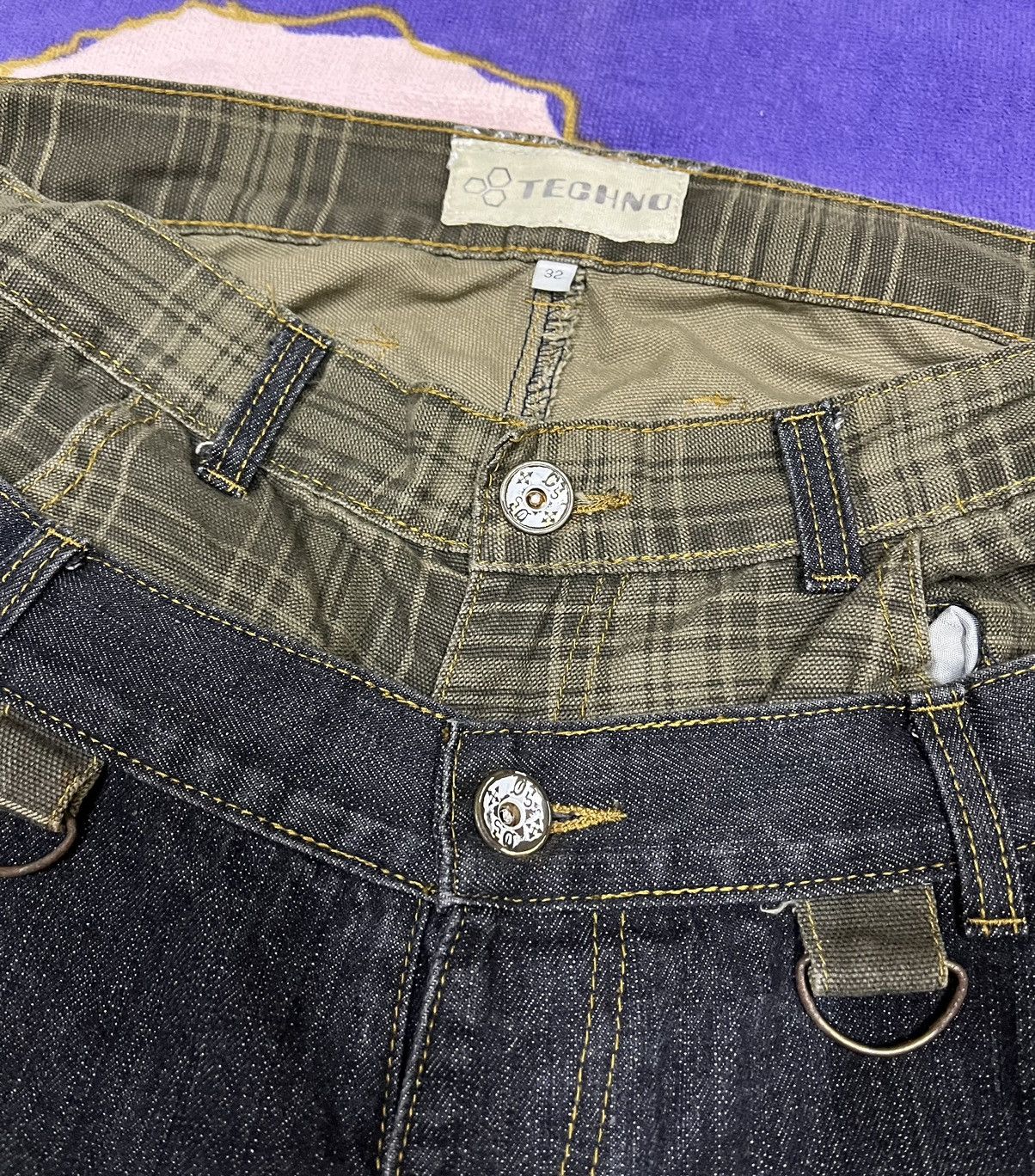 Japanese Brand TECHNO Pants Rare Design Size US 34 / EU 50 - 8 Thumbnail