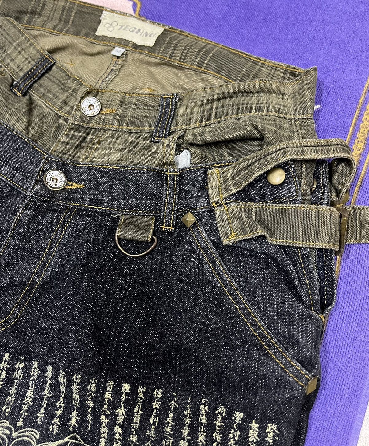 Japanese Brand TECHNO Pants Rare Design Size US 34 / EU 50 - 7 Thumbnail