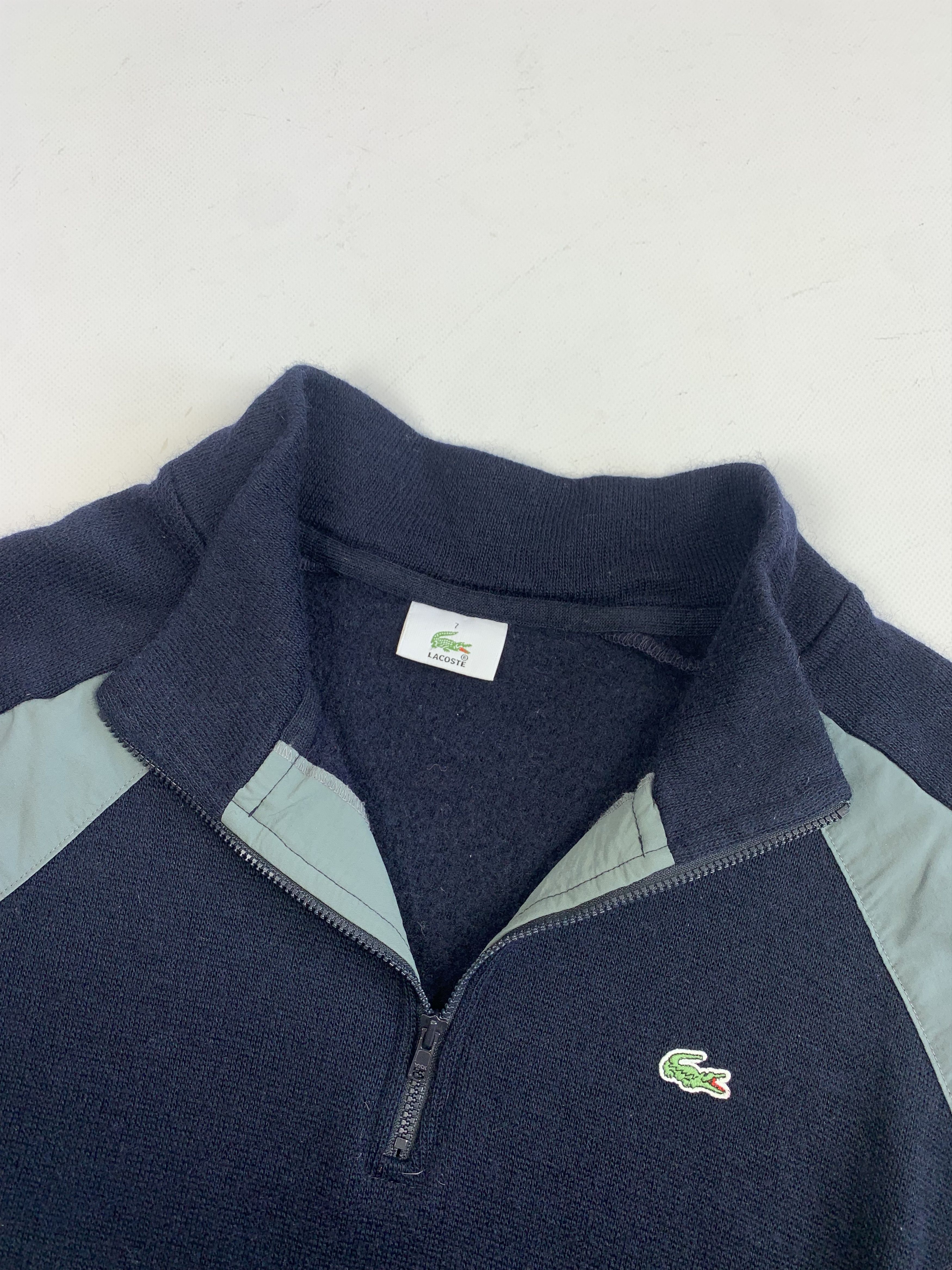 Lacoste Lacoste men’s 1/4 zip wool sweater pullover Size US XXL / EU 58 / 5 - 6 Thumbnail