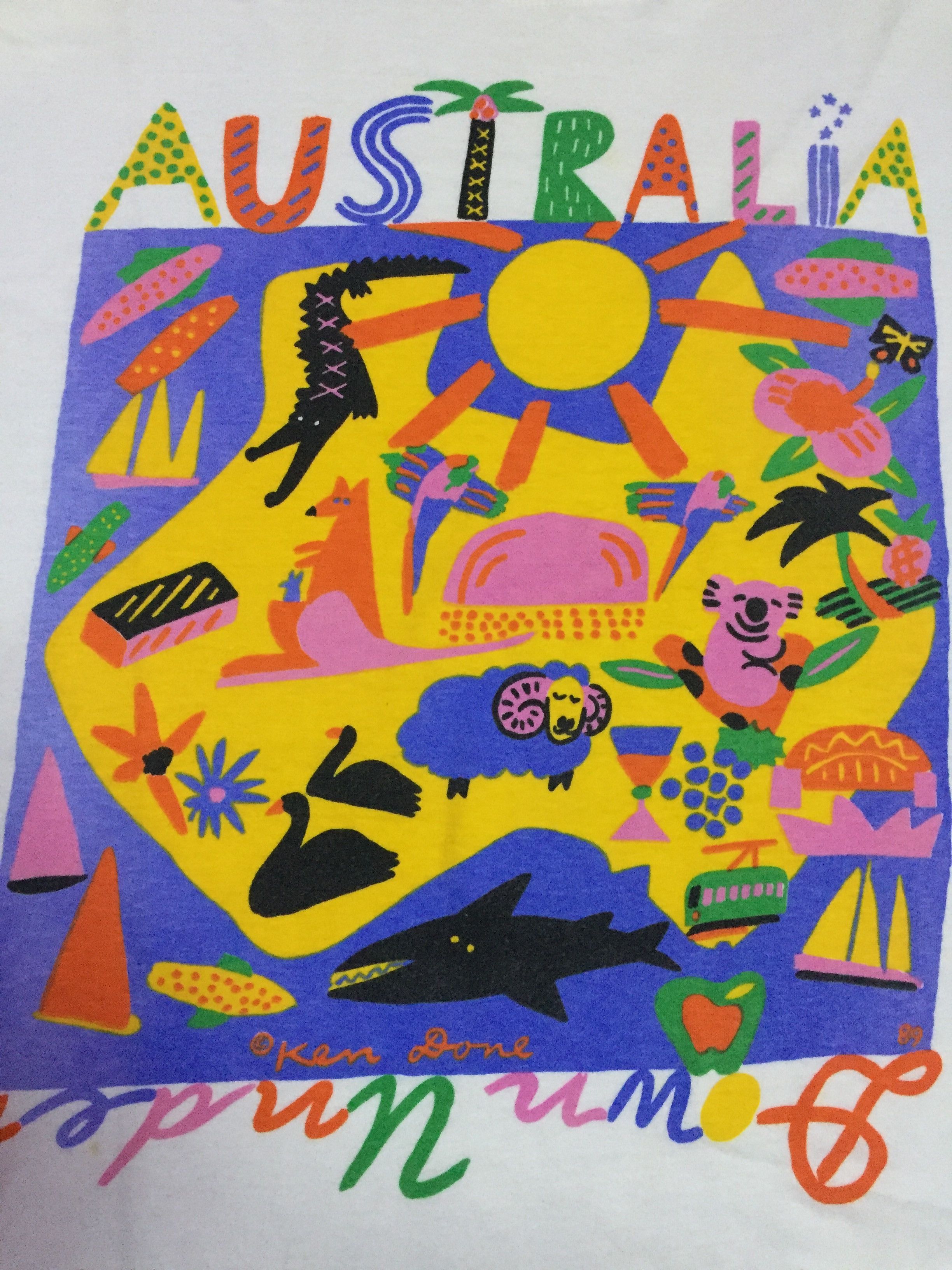 Vintage Under Down Australia Tee Size M Size US M / EU 48-50 / 2 - 3 Thumbnail