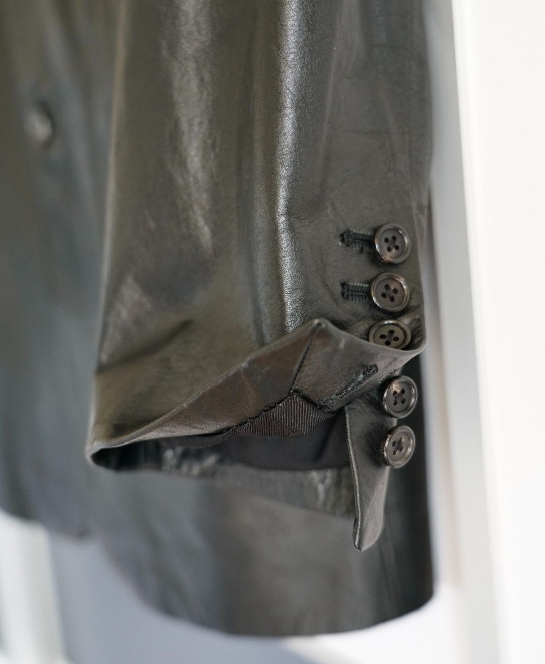 Yohji Yamamoto Yohji Yamamoto 01aw Zip Leather JKT Size US L / EU 52-54 / 3 - 4 Thumbnail