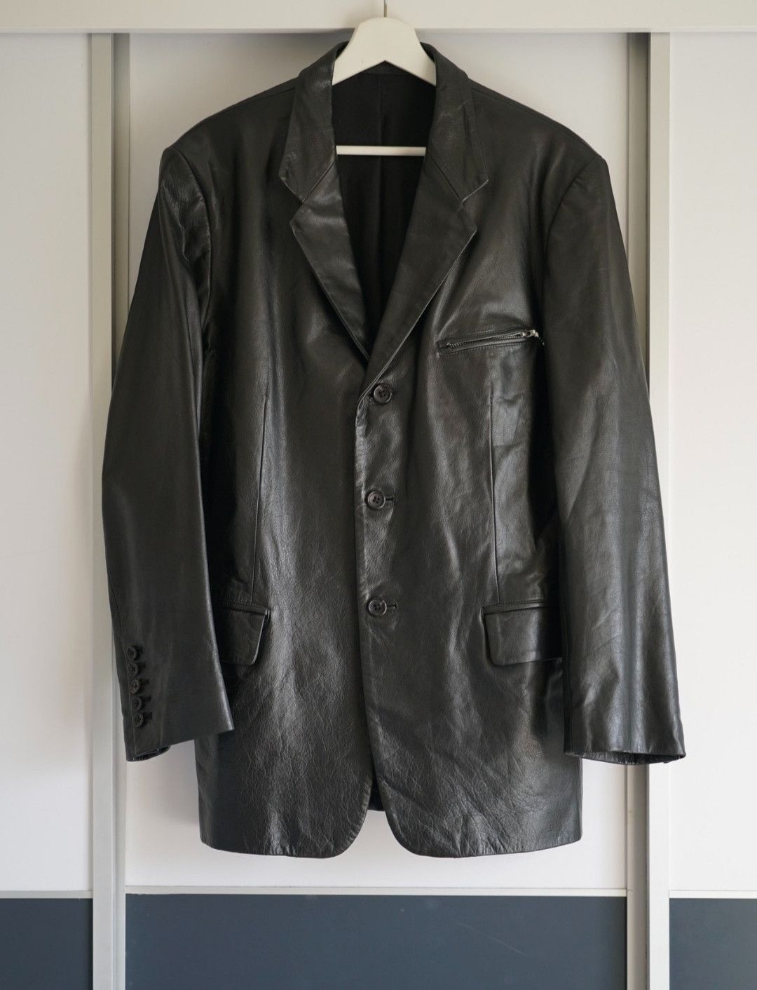 Yohji Yamamoto Yohji Yamamoto 01aw Zip Leather JKT | Grailed