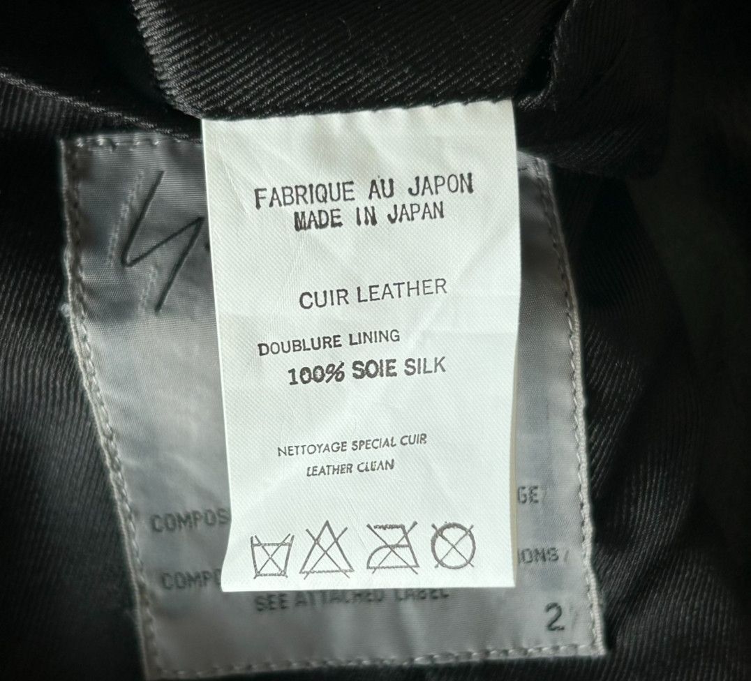 Yohji Yamamoto Yohji Yamamoto 01aw Zip Leather JKT Size US L / EU 52-54 / 3 - 6 Thumbnail