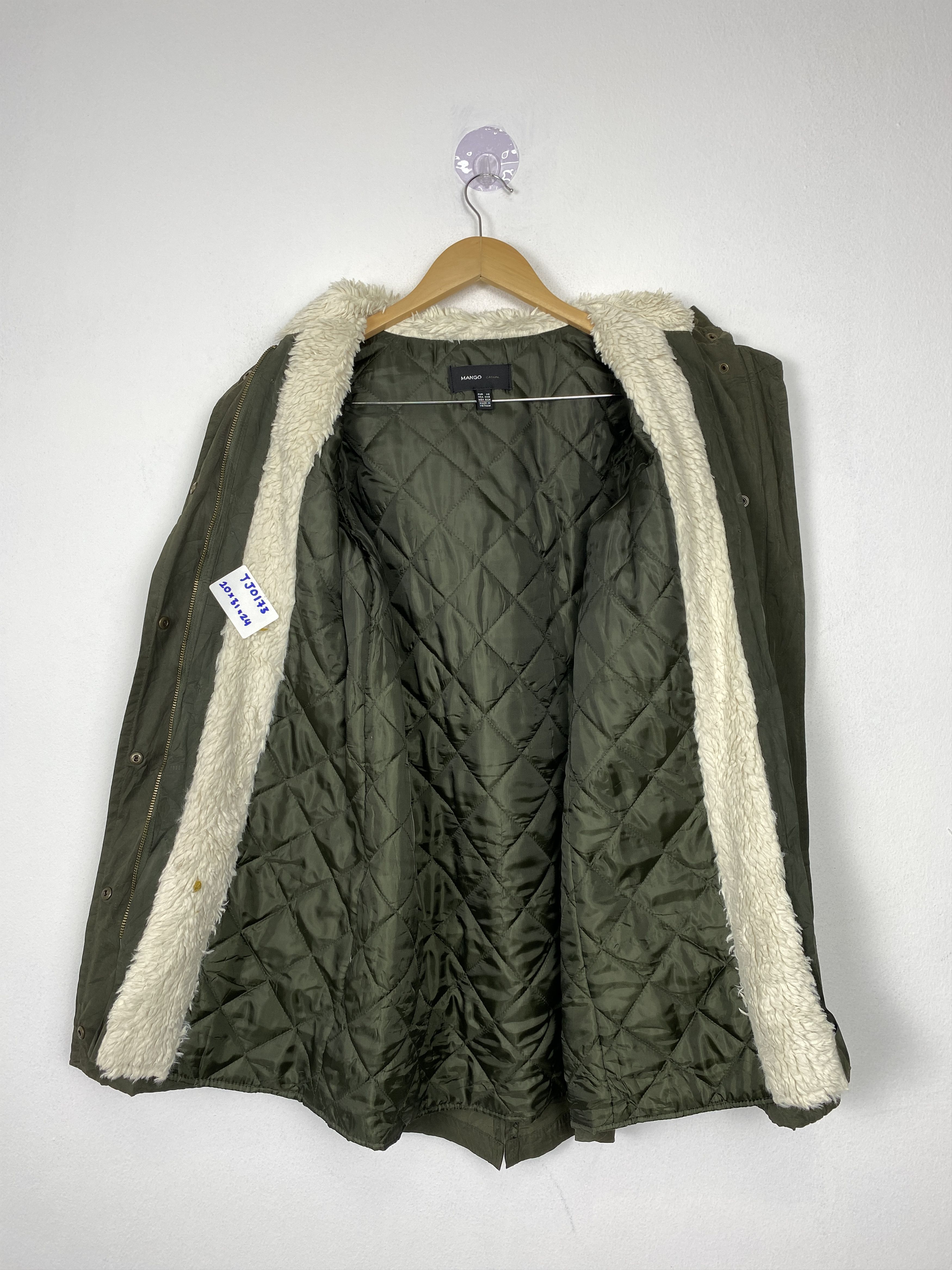 Mango Vintage Mango Sherpa Hoodie Quilted Lining Parka Jacket Size US S / EU 44-46 / 1 - 7 Thumbnail