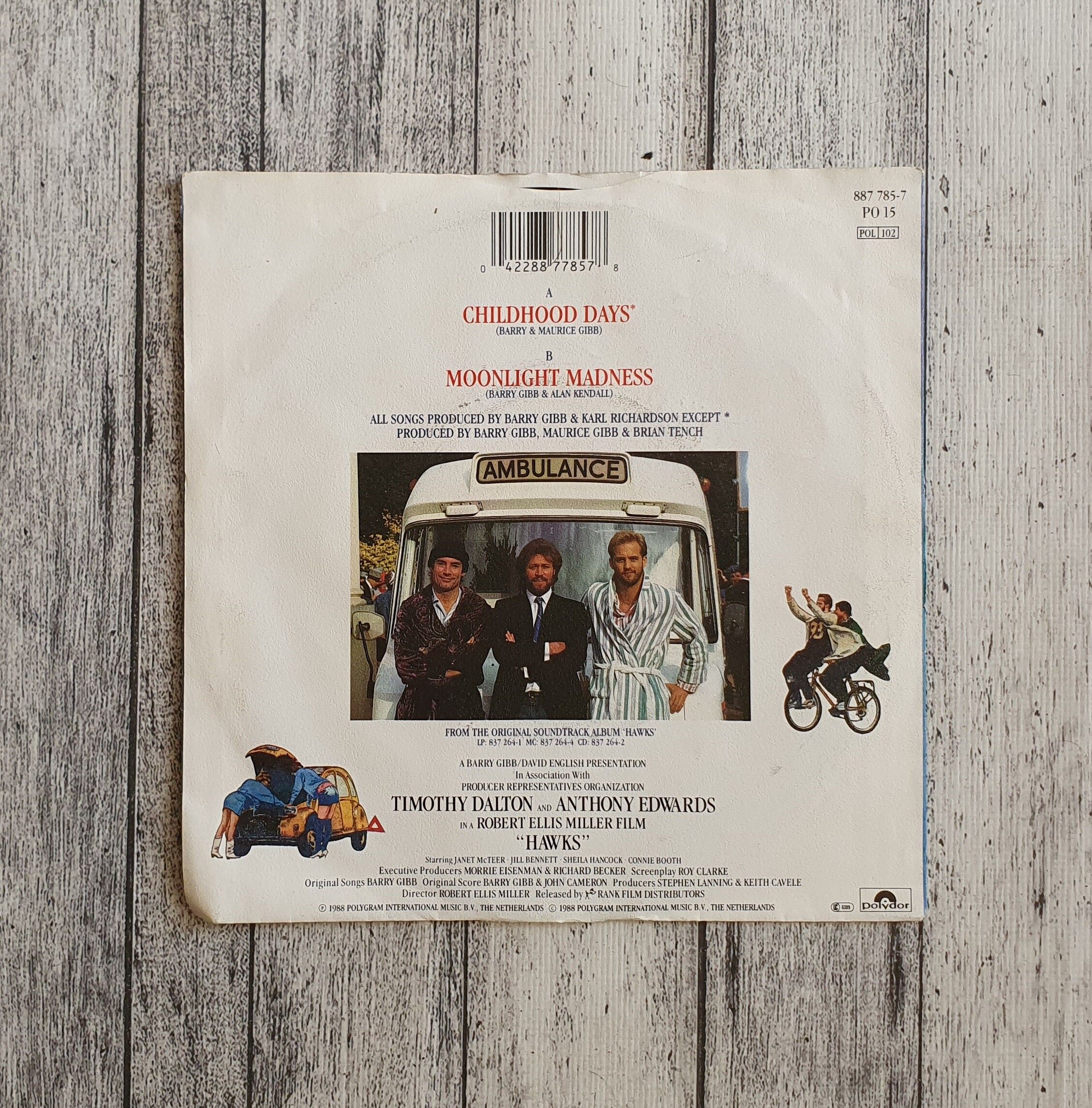 Vintage Barry Gibb Childhood Days Soundtrack Hawks Vinyl Single 7 Size ONE SIZE - 2 Preview