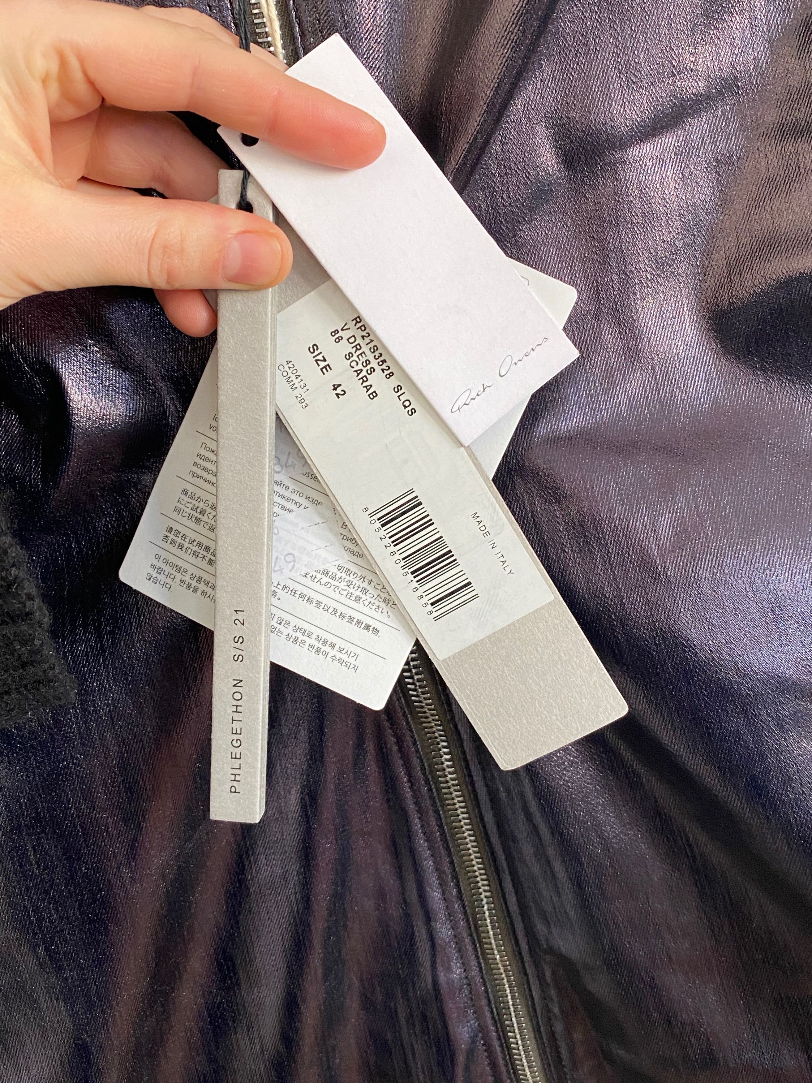 Rick Owens Rick Owens V Dress Coated Denim Scarab Size M / US 6-8 / IT 42-44 - 4 Thumbnail