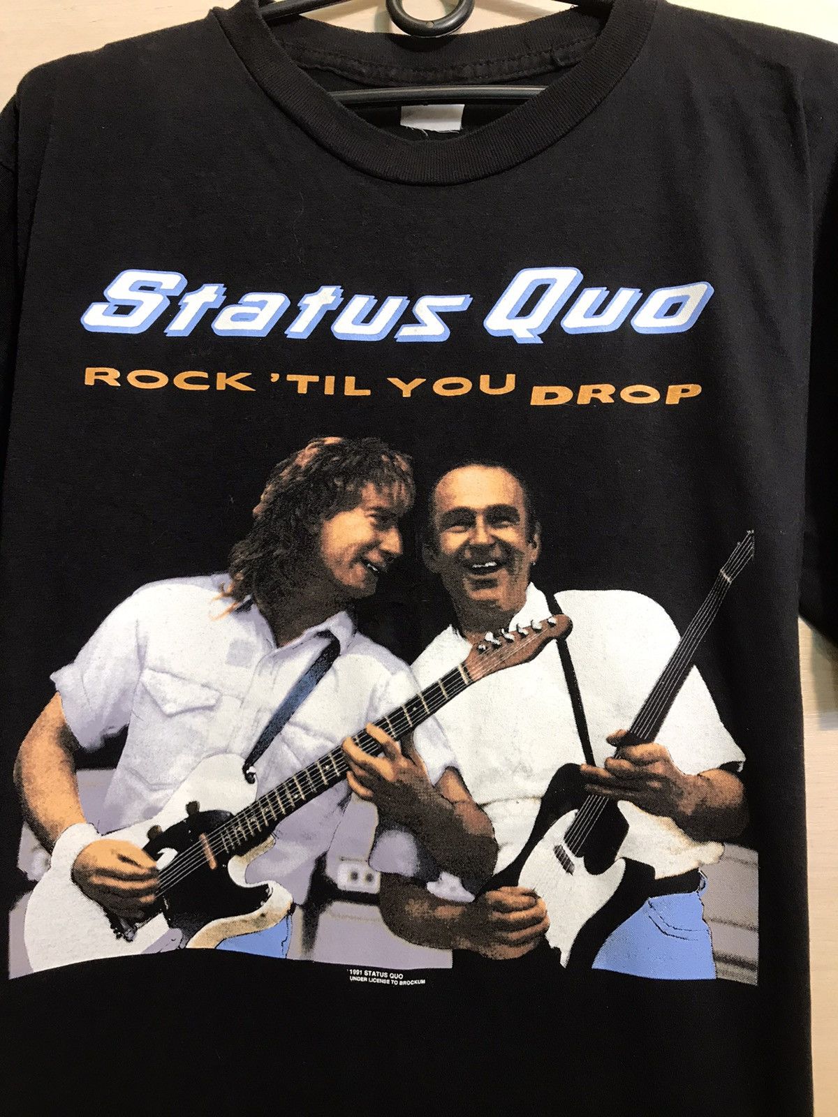 Band Tees × Vintage Vintage 90s status quo 1991 band tour tee Size US M / EU 48-50 / 2 - 3 Thumbnail