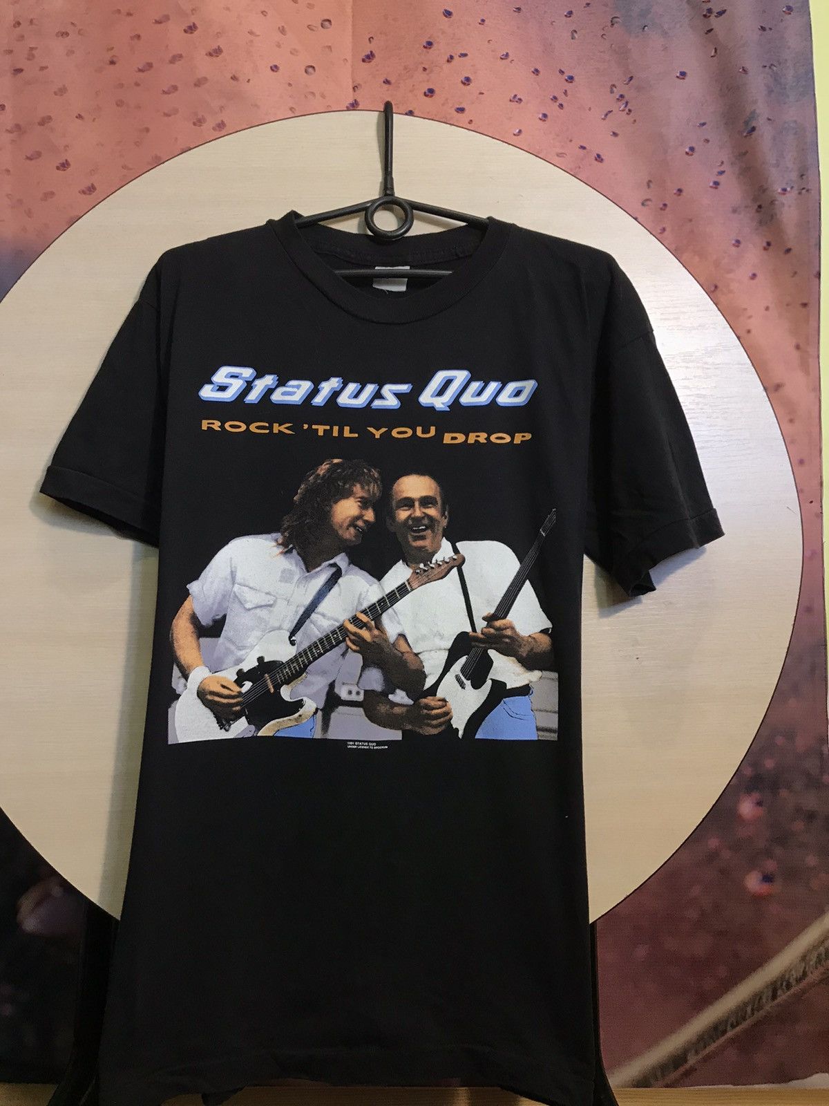 Band Tees × Vintage Vintage 90s status quo 1991 band tour tee Size US M / EU 48-50 / 2 - 2 Thumbnail
