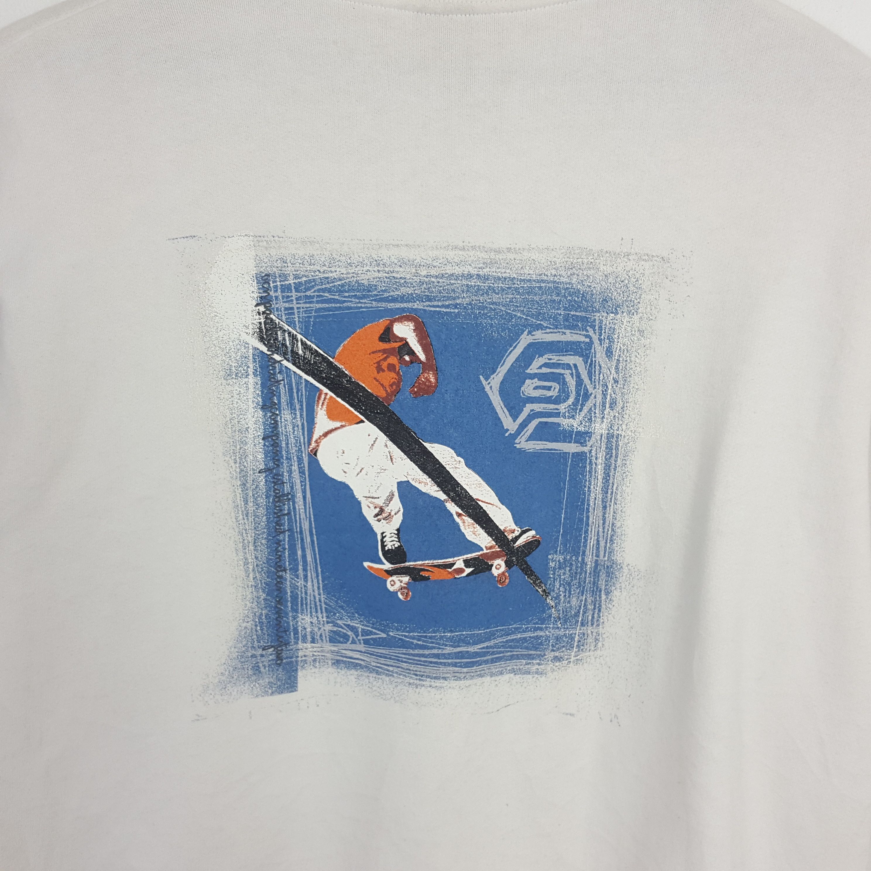 Ocean Pacific × Vintage Ocean Pacific Skateboard Style Center Logo Sweatshirt Size US M / EU 48-50 / 2 - 2 Thumbnail