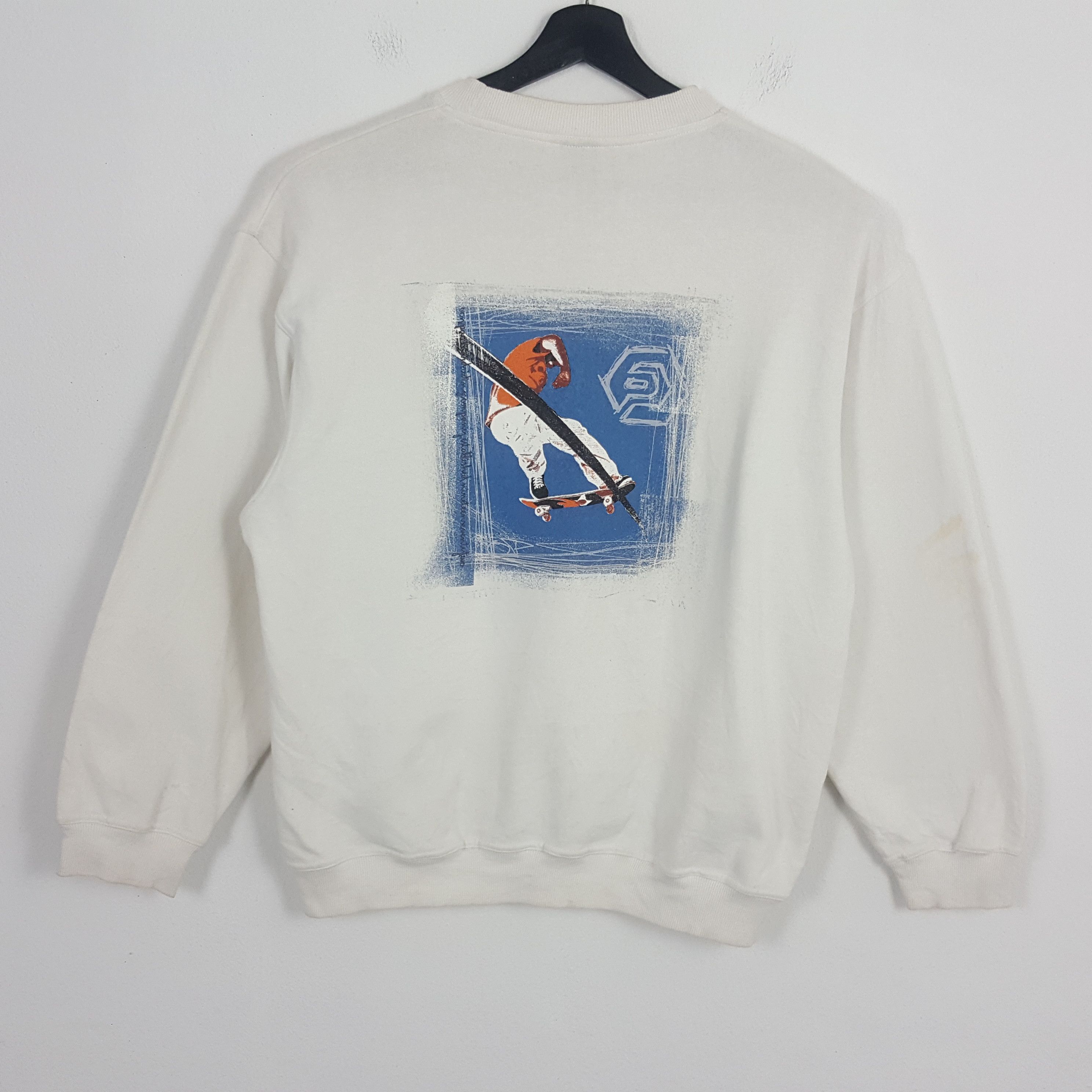 Ocean Pacific × Vintage Ocean Pacific Skateboard Style Center Logo Sweatshirt Size US M / EU 48-50 / 2 - 1 Thumbnail