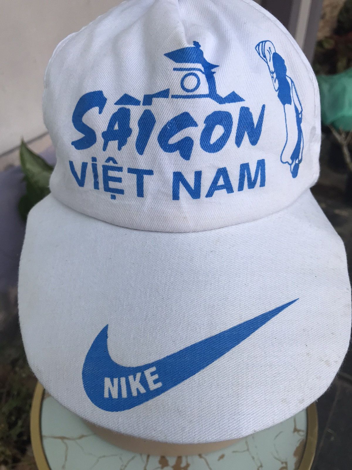 Nike Vintage Nike Vietnam Saigon Distressed Cap Size ONE SIZE - 5 Thumbnail