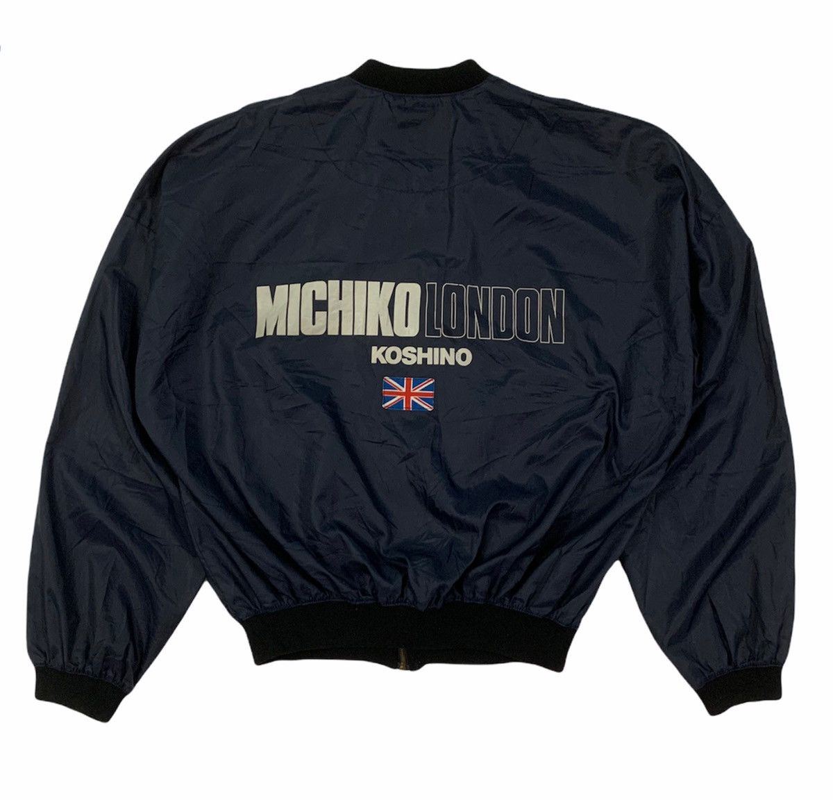 Japanese Brand × Michiko Koshino London × Yoshiyuki Konishi 🎌 Michiko Koshino London SpellOut Bondage Bomber Jacket Size US M / EU 48-50 / 2 - 1 Thumbnail