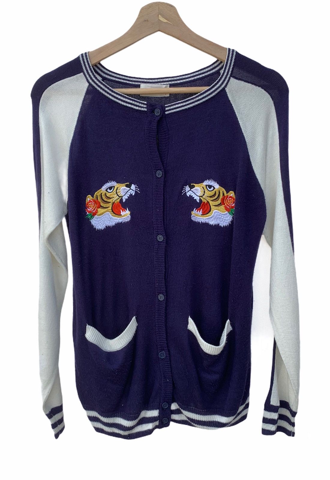 Issey Miyake 🇯🇵Sukajan Souvenir Japan Cardigan Knitwear Raglan Size US S / EU 44-46 / 1 - 2 Thumbnail
