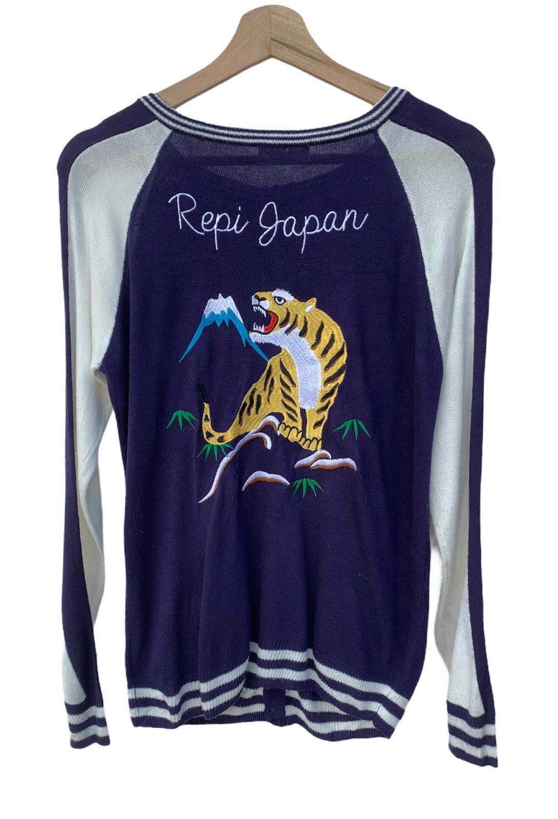 Issey Miyake 🇯🇵Sukajan Souvenir Japan Cardigan Knitwear Raglan Size US S / EU 44-46 / 1 - 1 Thumbnail