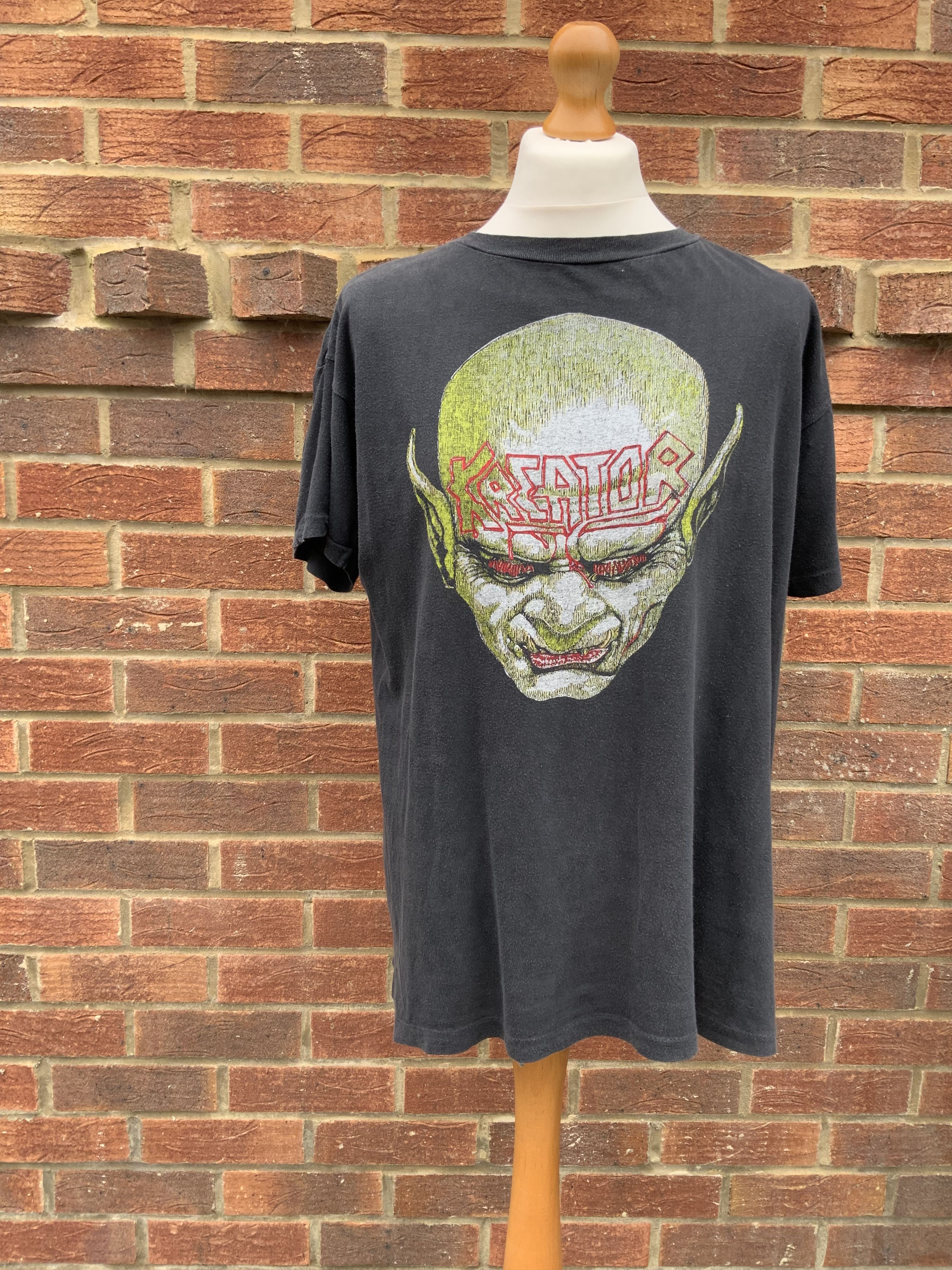 Vintage Rare Kreator Behind Mirror 1987 shirt thrash metal band tee Size US L / EU 52-54 / 3 - 3 Thumbnail