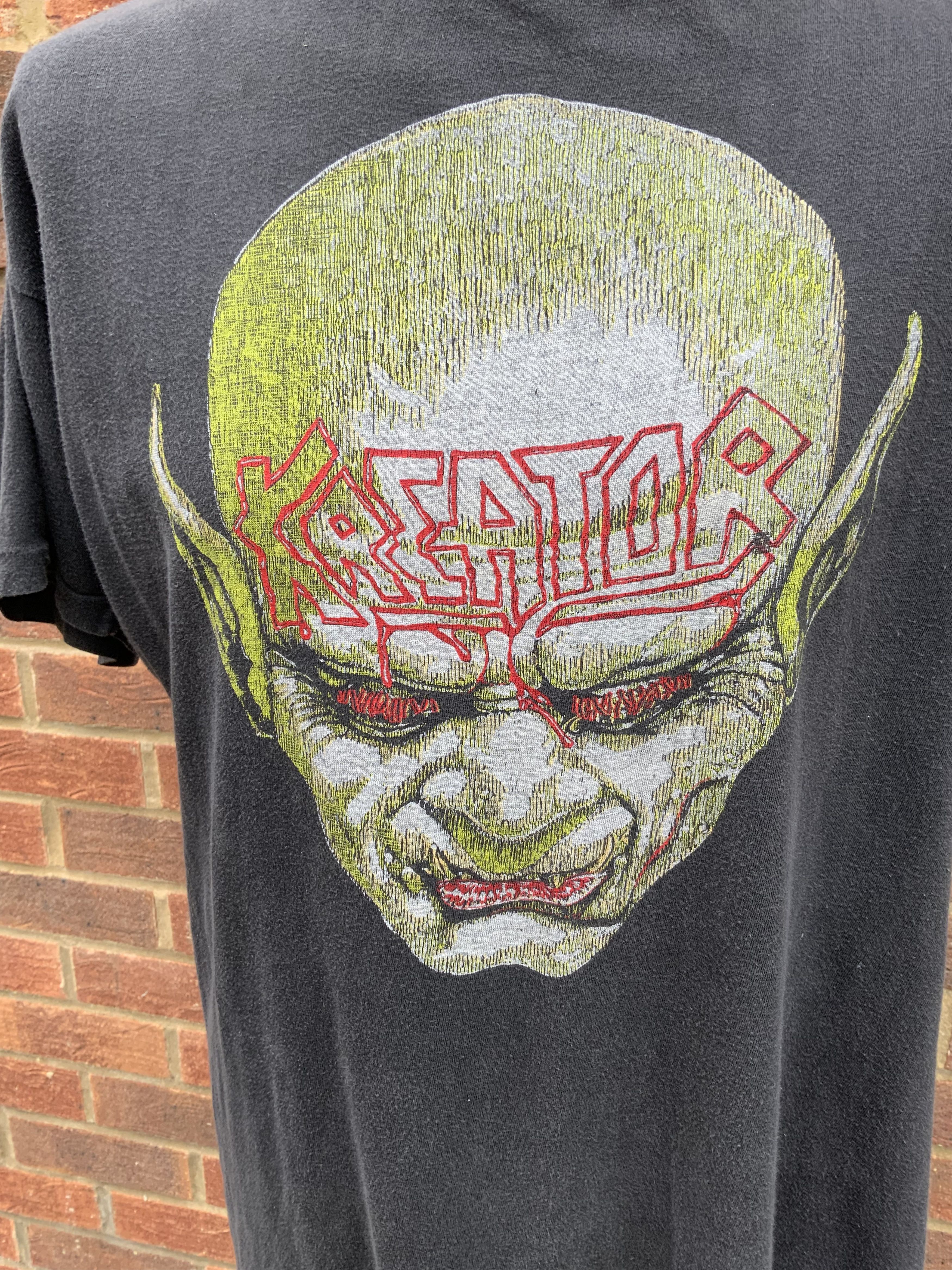 Vintage Rare Kreator Behind Mirror 1987 shirt thrash metal band tee Size US L / EU 52-54 / 3 - 7 Thumbnail
