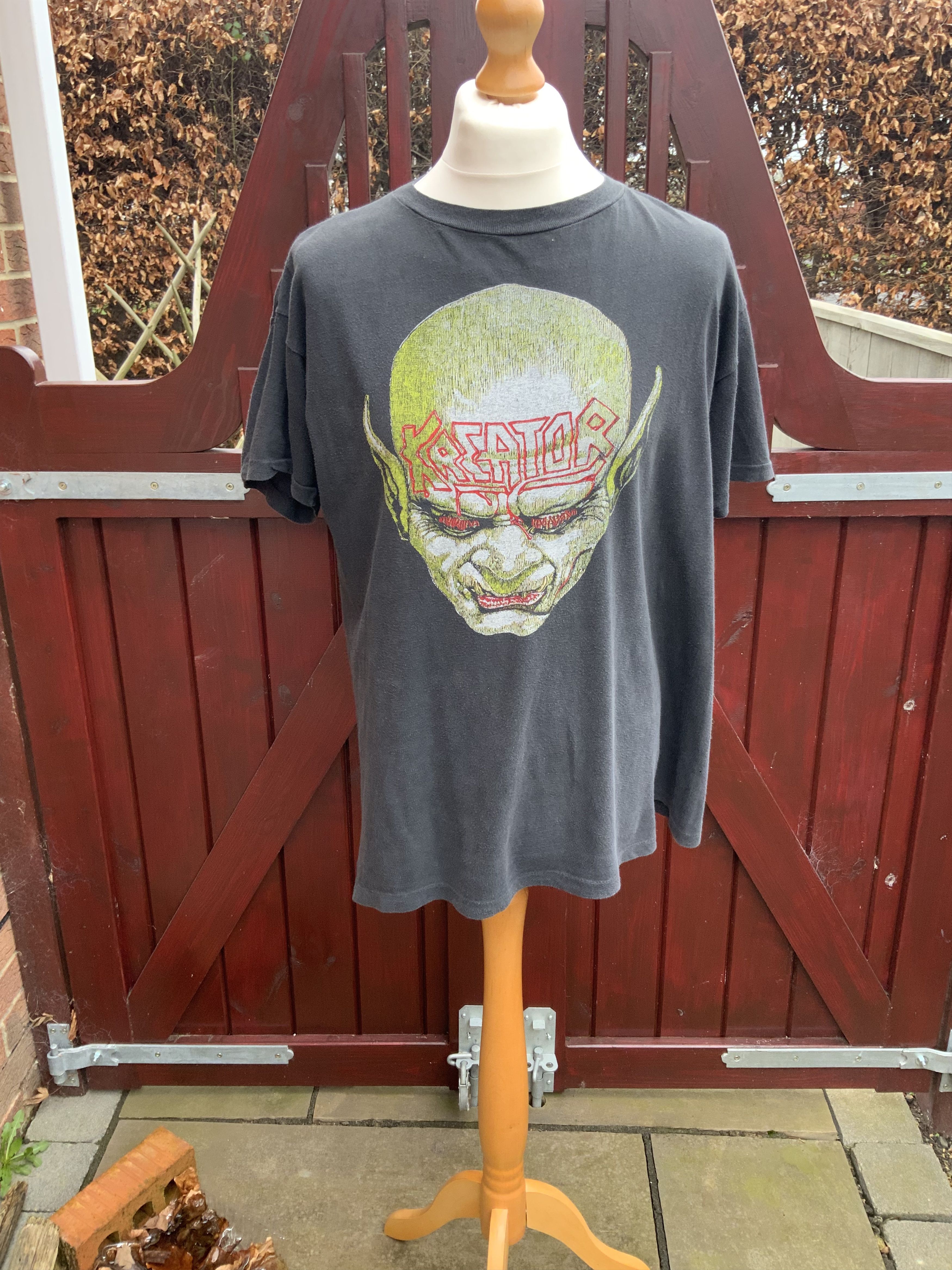 Vintage Rare Kreator Behind Mirror 1987 shirt thrash metal band tee Size US L / EU 52-54 / 3 - 2 Thumbnail