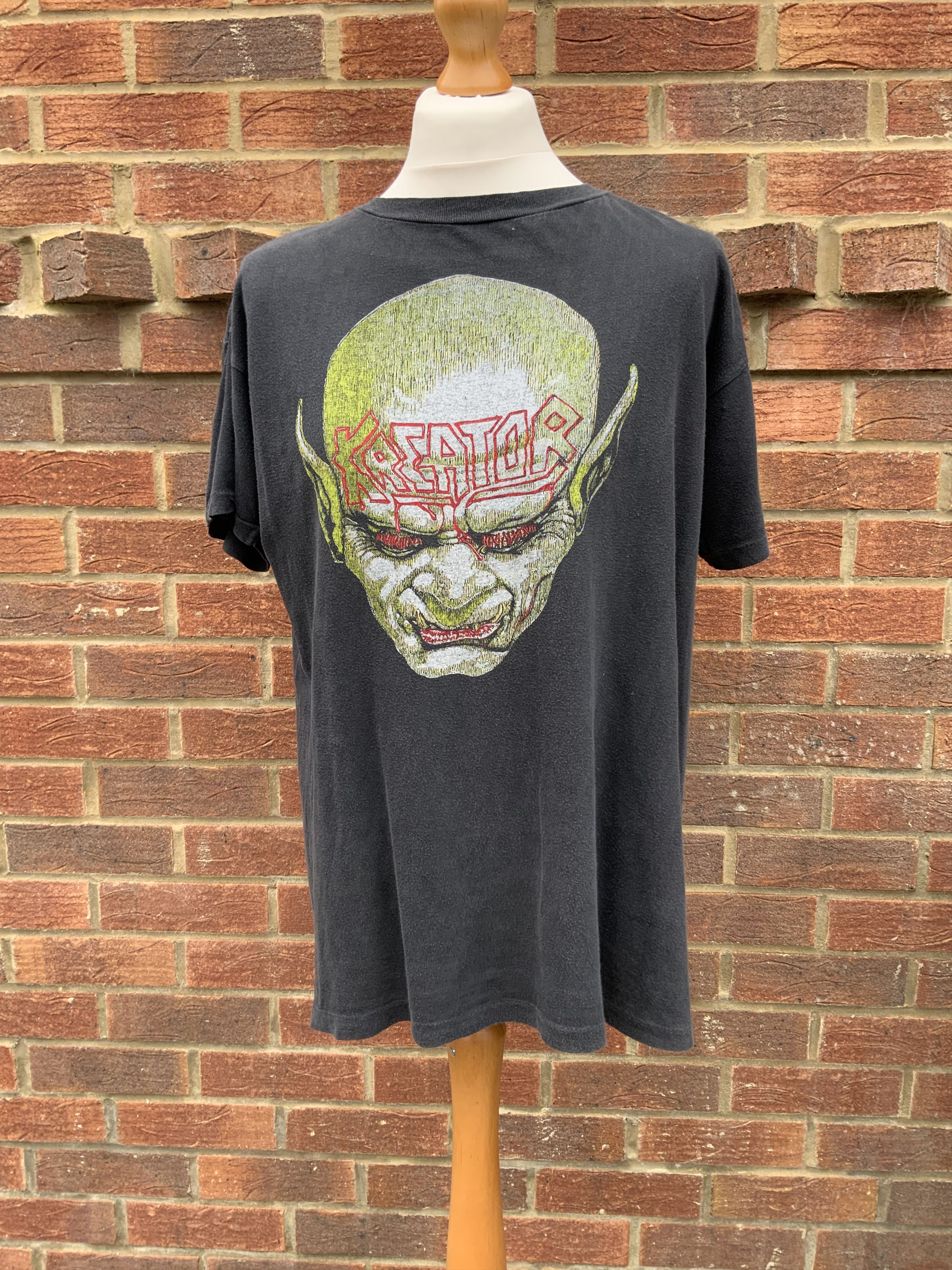 Vintage Rare Kreator Behind Mirror 1987 shirt thrash metal band tee Size US L / EU 52-54 / 3 - 1 Thumbnail