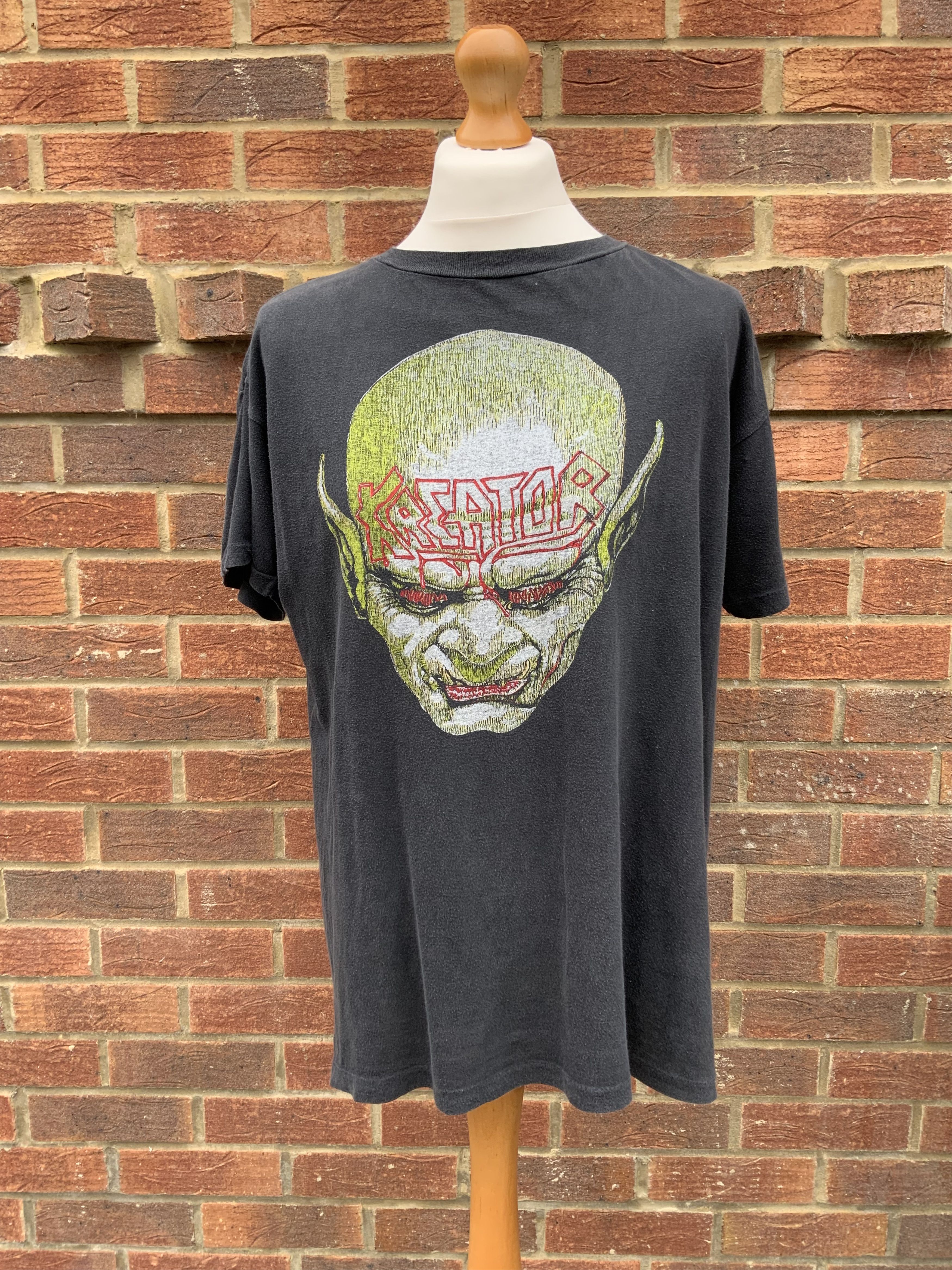 Vintage Rare Kreator Behind Mirror 1987 shirt thrash metal band tee Size US L / EU 52-54 / 3 - 4 Thumbnail