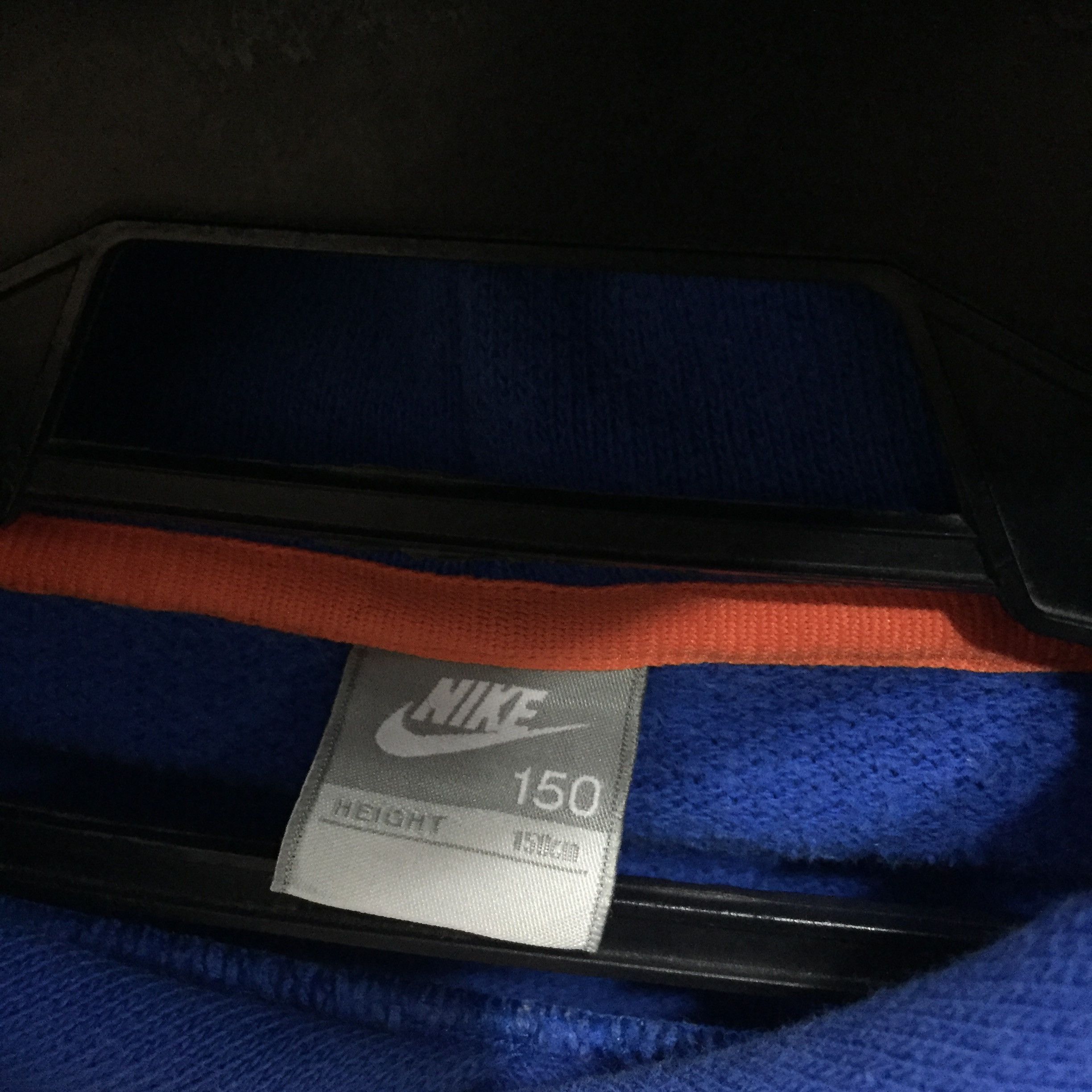 Nike Vintage Nike hoodie spellout big logo size 150 fit S blue Size US S / EU 44-46 / 1 - 4 Thumbnail