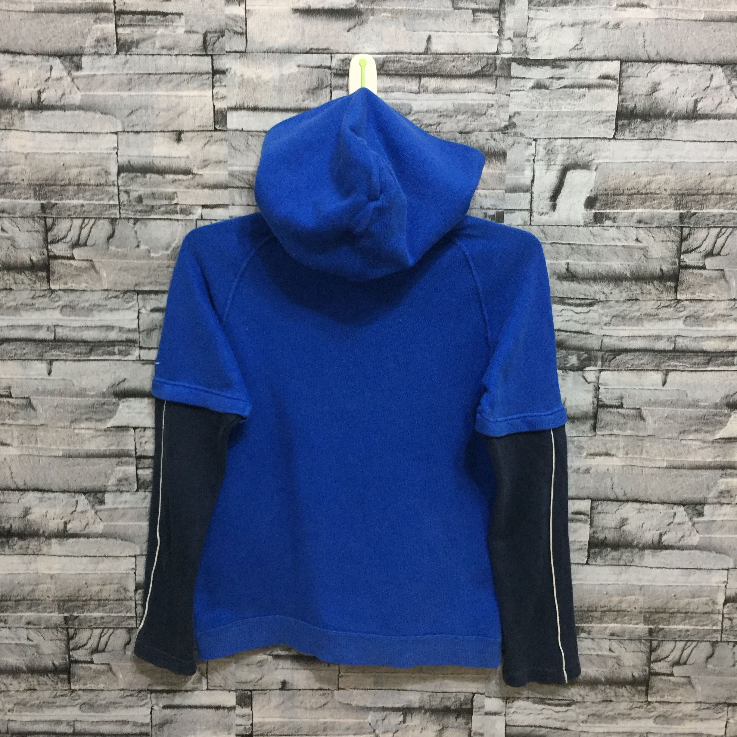 Nike Vintage Nike hoodie spellout big logo size 150 fit S blue Size US S / EU 44-46 / 1 - 8 Thumbnail