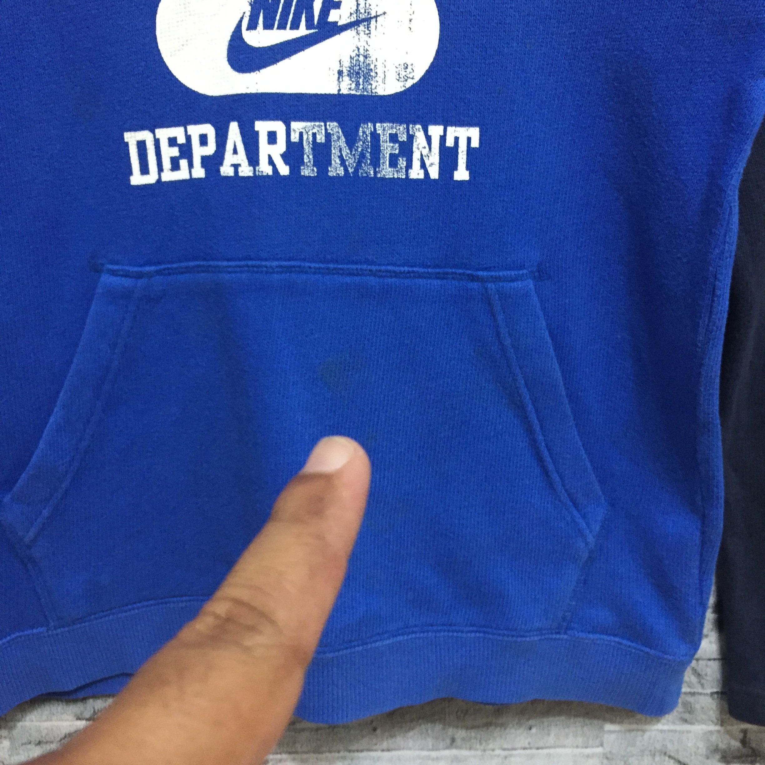 Nike Vintage Nike hoodie spellout big logo size 150 fit S blue Size US S / EU 44-46 / 1 - 5 Thumbnail