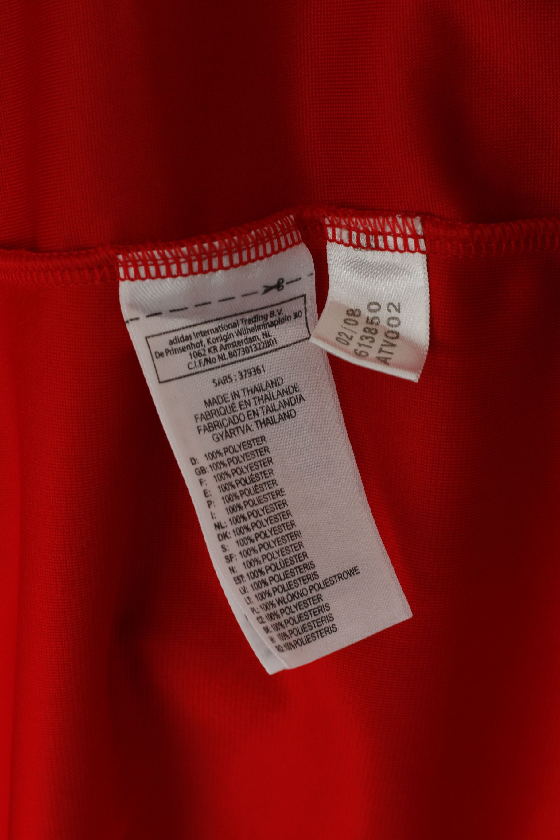 Adidas Adidas Men XL Shirt Red Deutscher Fussball Bund 4910 Size US XL / EU 56 / 4 - 6 Thumbnail