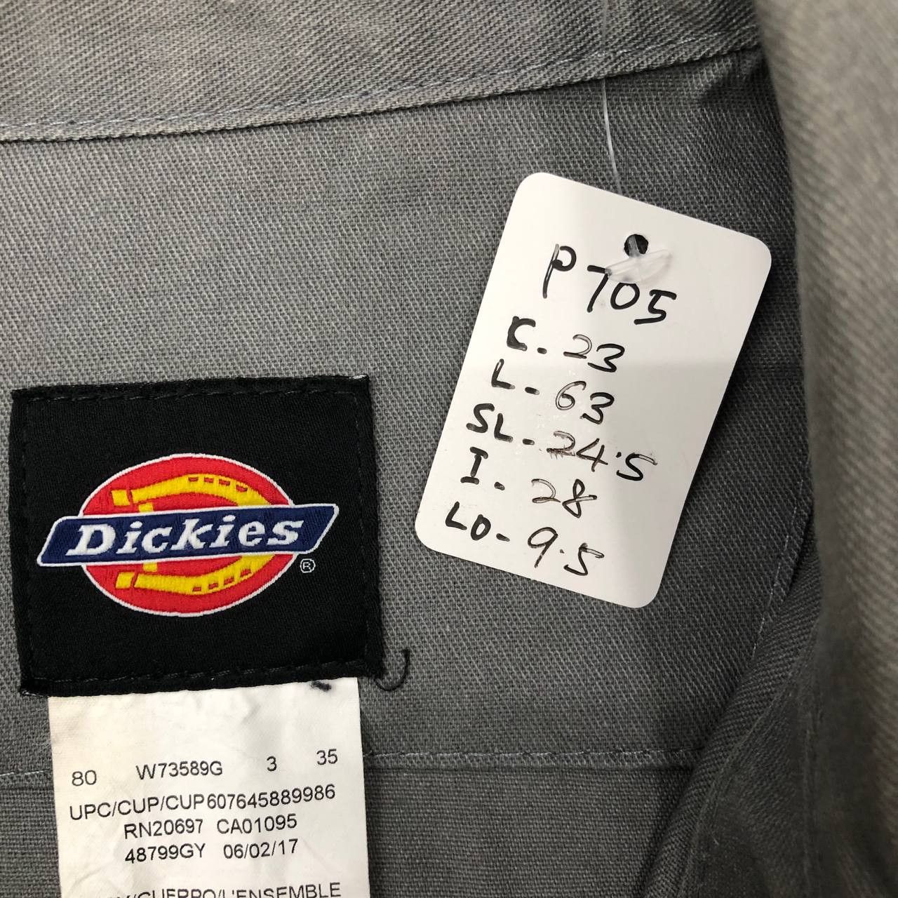 Dickies P705 DICKIES DISTRESSED WORKWEAR COVERALLS Size US L / EU 52-54 / 3 - 14 Thumbnail