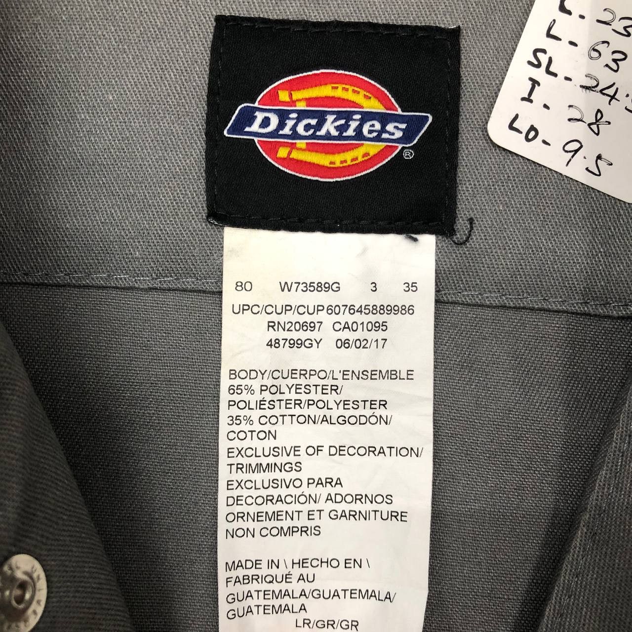 Dickies P705 DICKIES DISTRESSED WORKWEAR COVERALLS Size US L / EU 52-54 / 3 - 6 Thumbnail