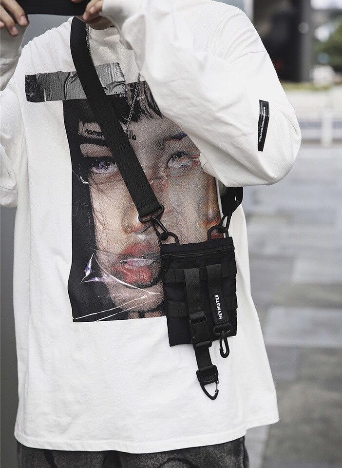 Japanese Brand × Vintage Utility grunge y2k 3 way buckle belt bag fanny pack Size ONE SIZE - 4 Thumbnail