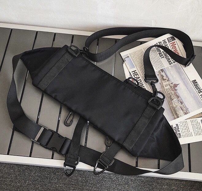 Japanese Brand × Vintage Utility grunge y2k 3 way buckle belt bag fanny pack Size ONE SIZE - 7 Thumbnail