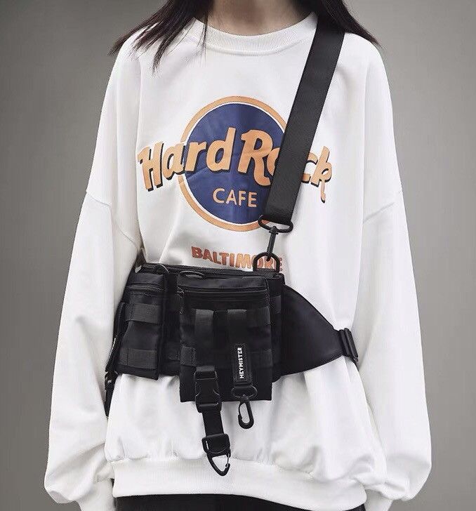 Japanese Brand × Vintage Utility grunge y2k 3 way buckle belt bag fanny pack Size ONE SIZE - 1 Thumbnail