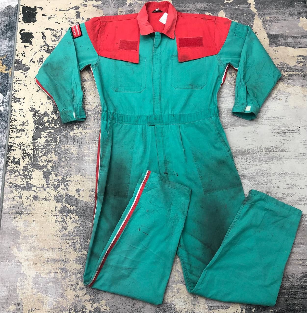 Japanese Brand P704 MITSUBISHI Nichiyu battery forklift Marusan COVERALLS Size US L / EU 52-54 / 3 - 2 Thumbnail