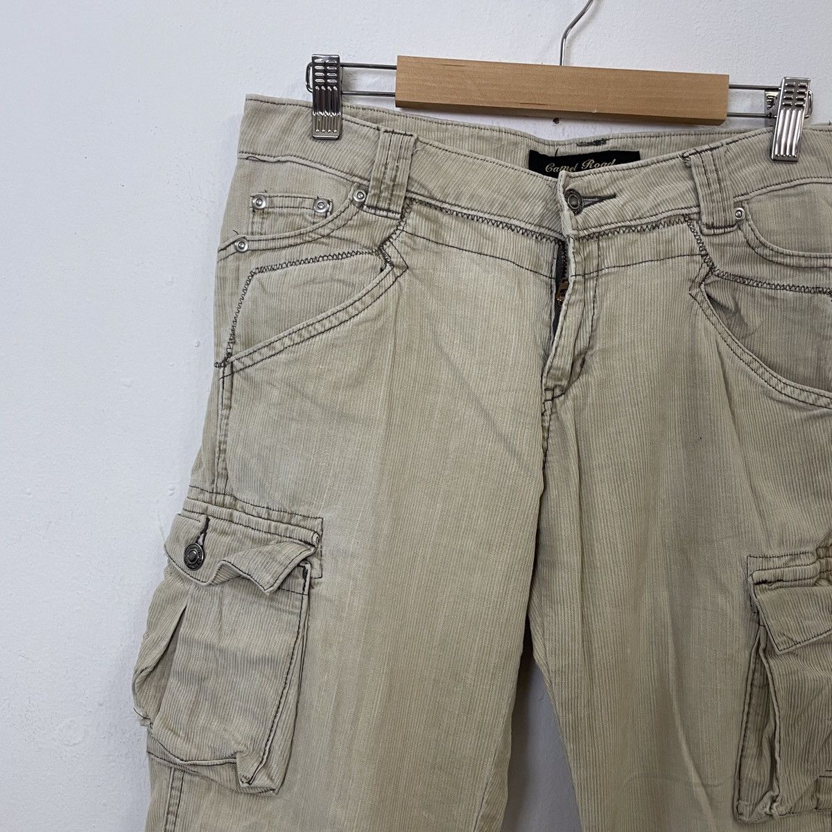 Camel Camel Road utility Multipocket Tactical Couduro Cargo Pants Size US 32 / EU 48 - 3 Thumbnail