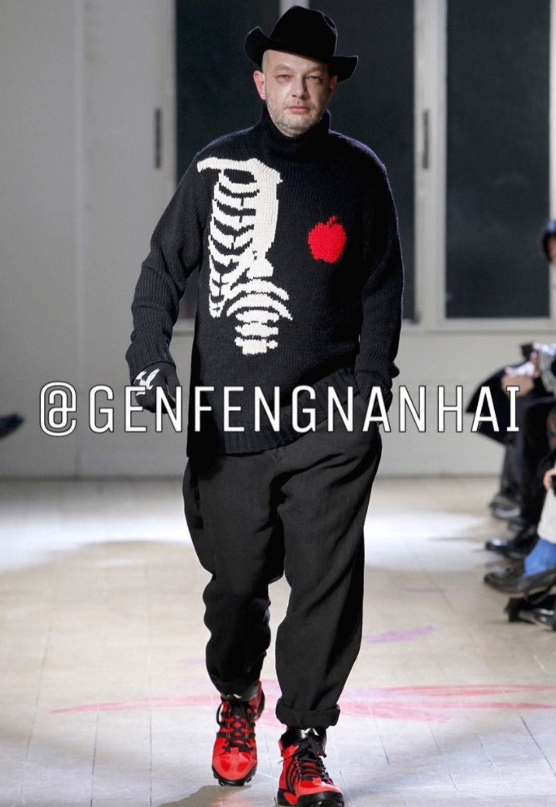 Yohji Yamamoto 22aw Bone&Apple Sweater - Main Image