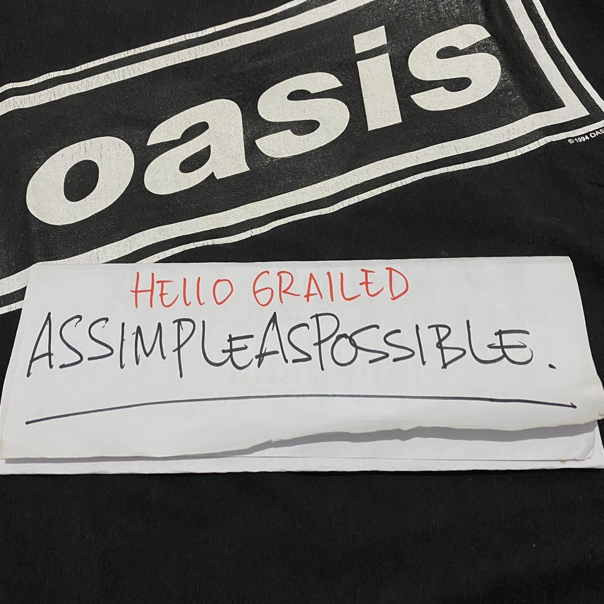 Band Tees × Vintage Vintage bootleg Oasis tshirt Size US S / EU 44-46 / 1 - 4 Thumbnail